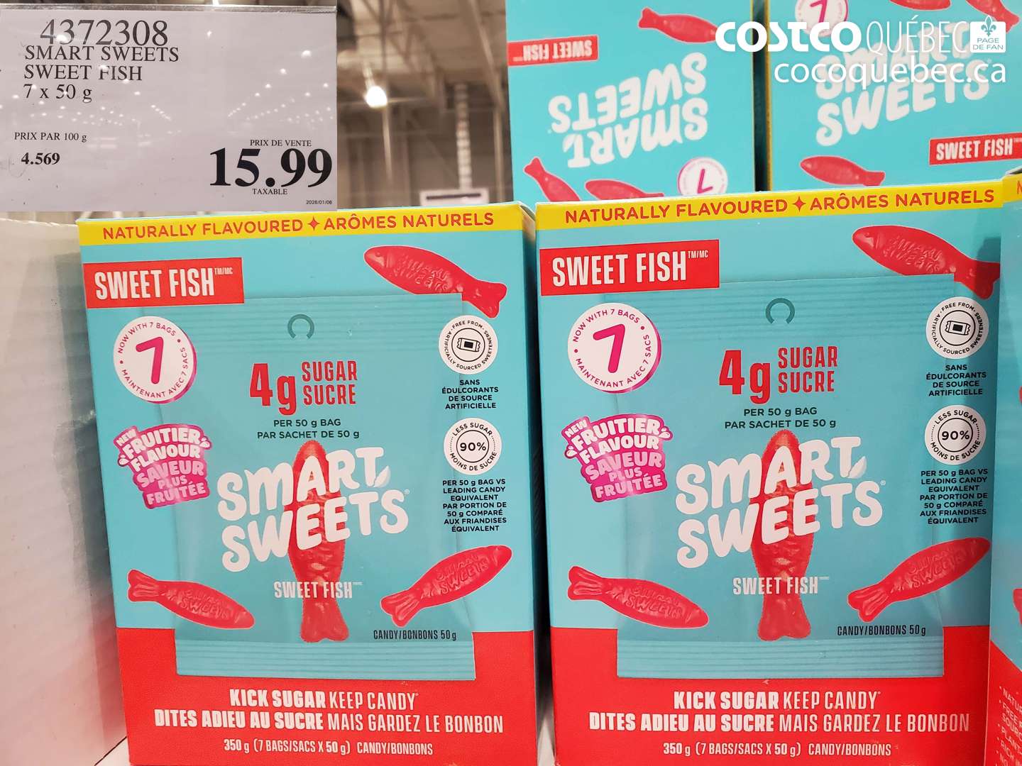 4372308 SMART SWEETS SWEET FISH 7 x 50 g $15.99