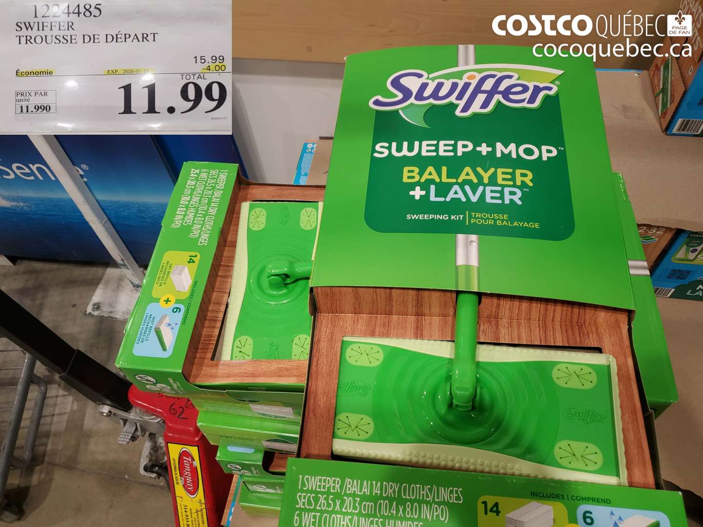1224485 SWIFFER TROUSSE DE DÉPART ($5.00 INSTANT SAVINGS EXPIRES ON 2026-01-13) $11.99