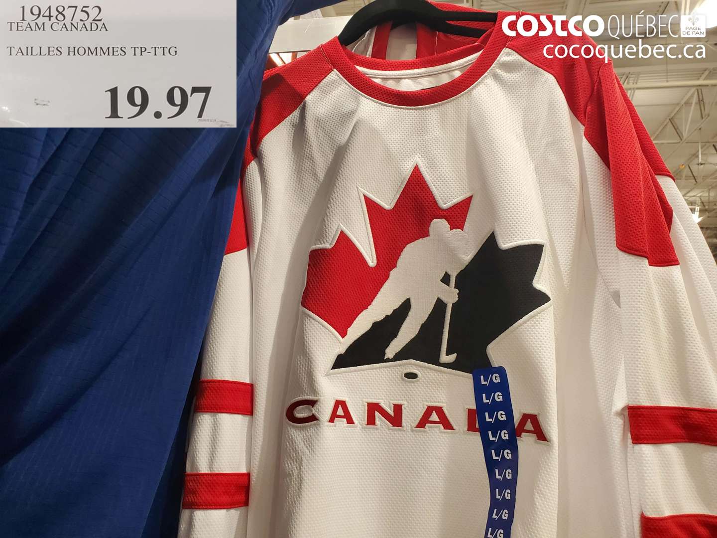 1948752 TAILLES HOMMES TP-TG $19.97