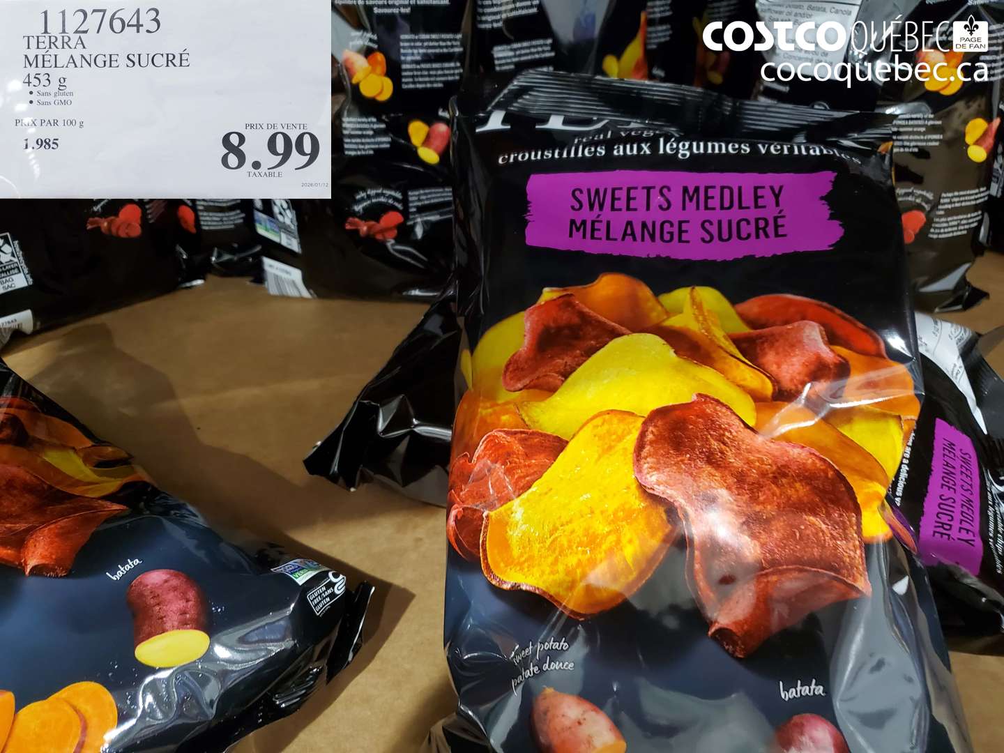 1127643 TERRAMELANGE SUCRE 453 G $8.99