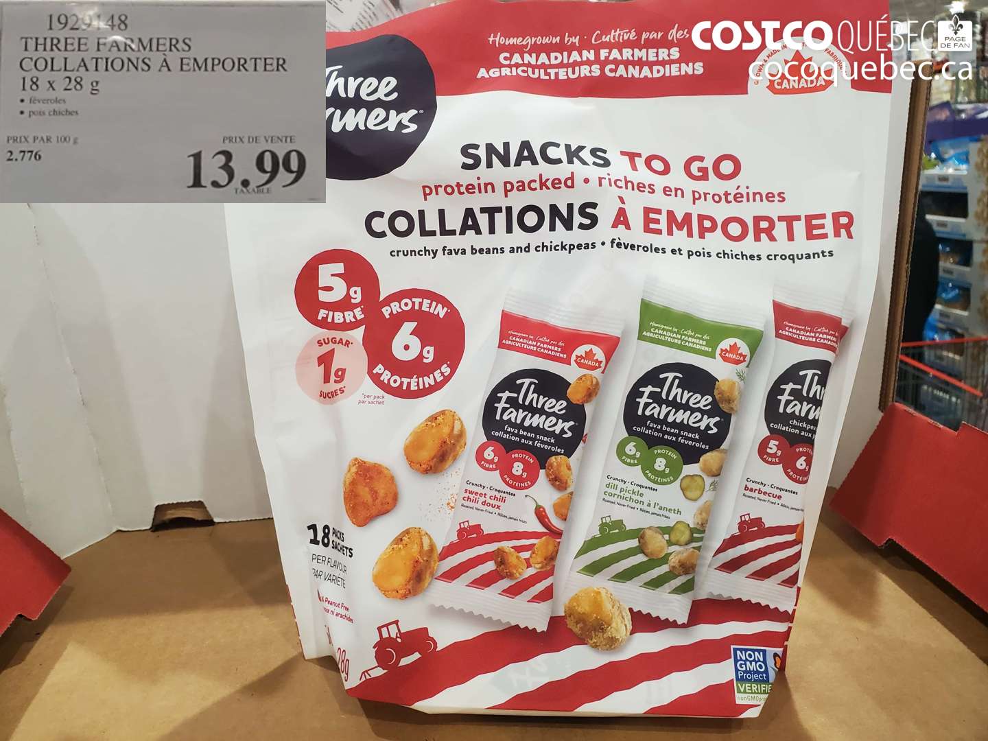 1929148 THREE FARMERS COLLATIONS A EMPORTER 18 x 28 g  $13.99