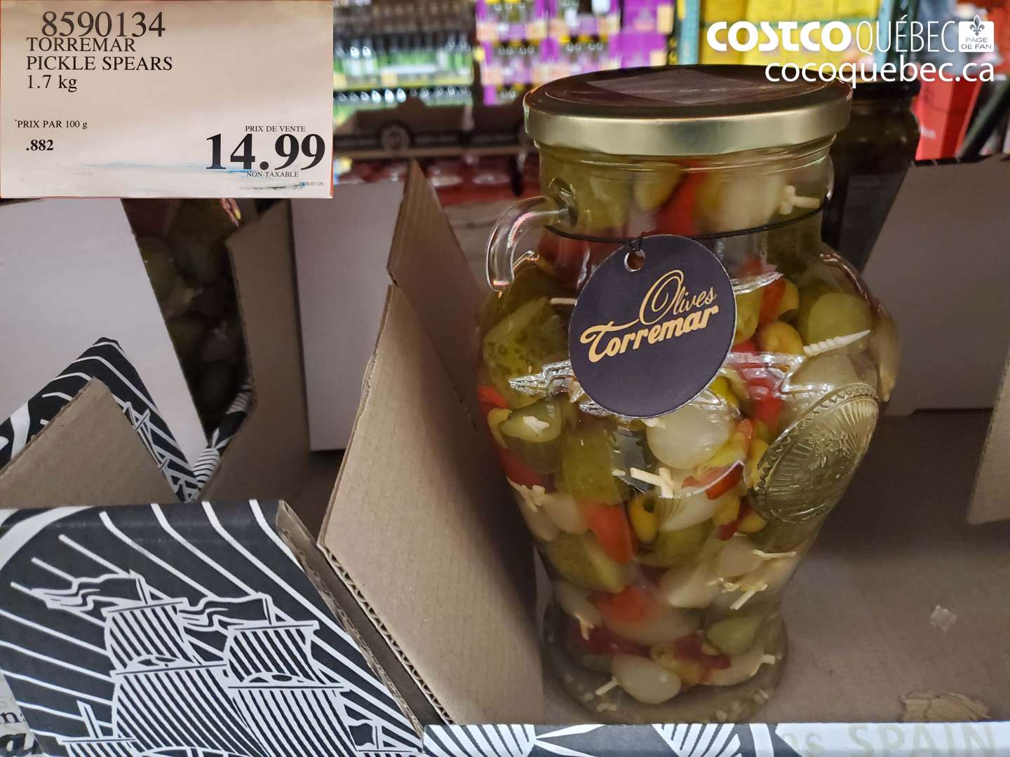 8590134 TORREMAR PICKLE SPEARS 1.7 kg $14.99