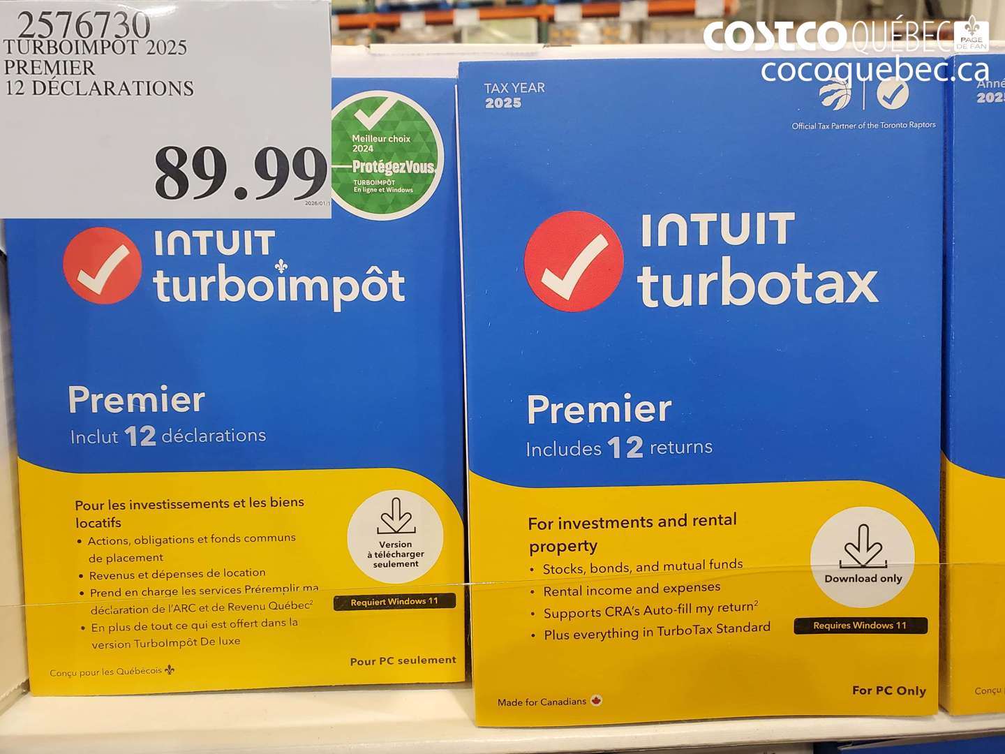 2916730 TURBOIMPOT 2025 PREMIER 12 DECLARATIONS  $89.99