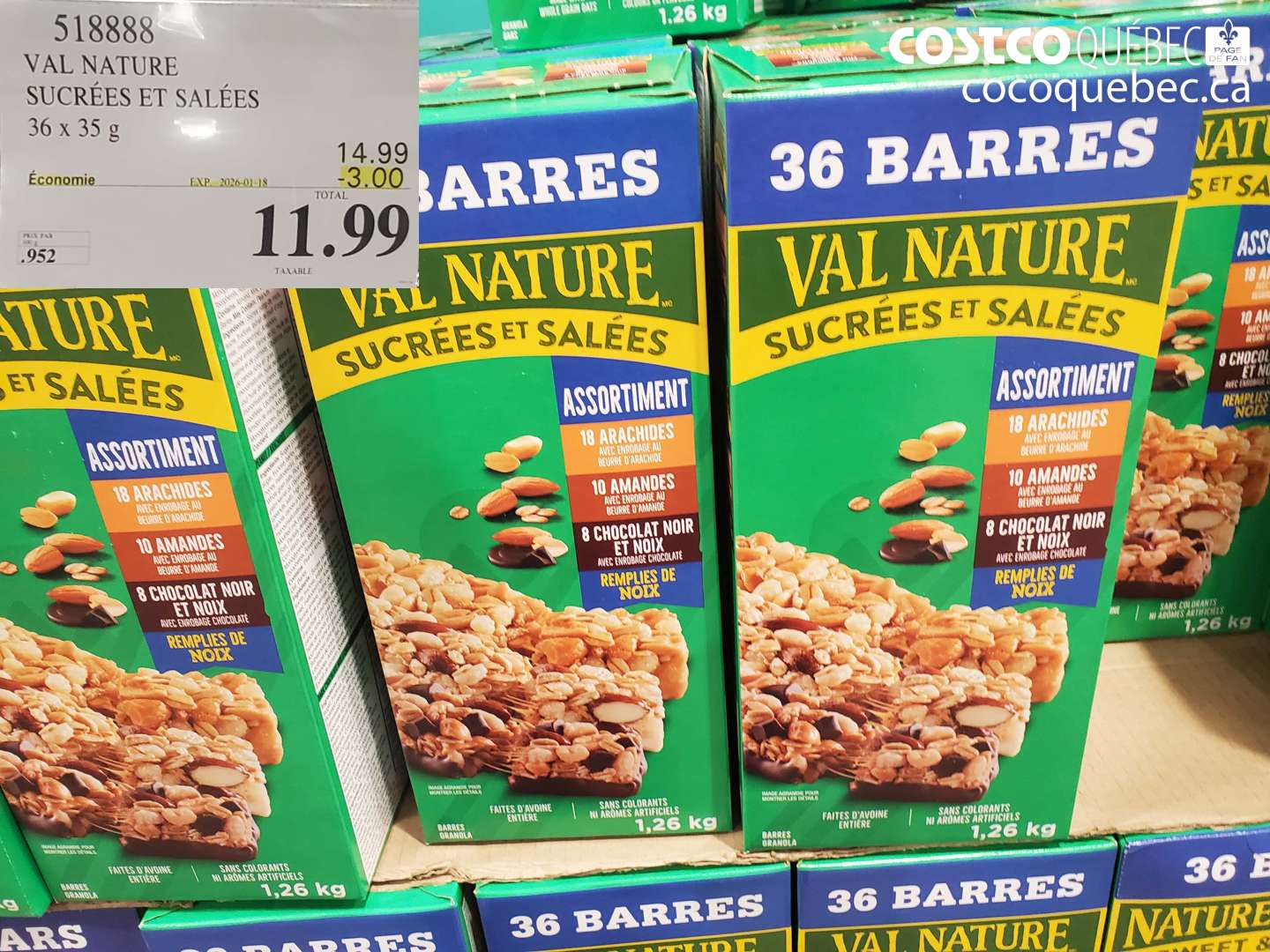 518888 VAL NATURE SUCREES ET SALEES  ($3.00 INSTANT SAVINGS EXPIRES ON 2026-01-18) $11.99