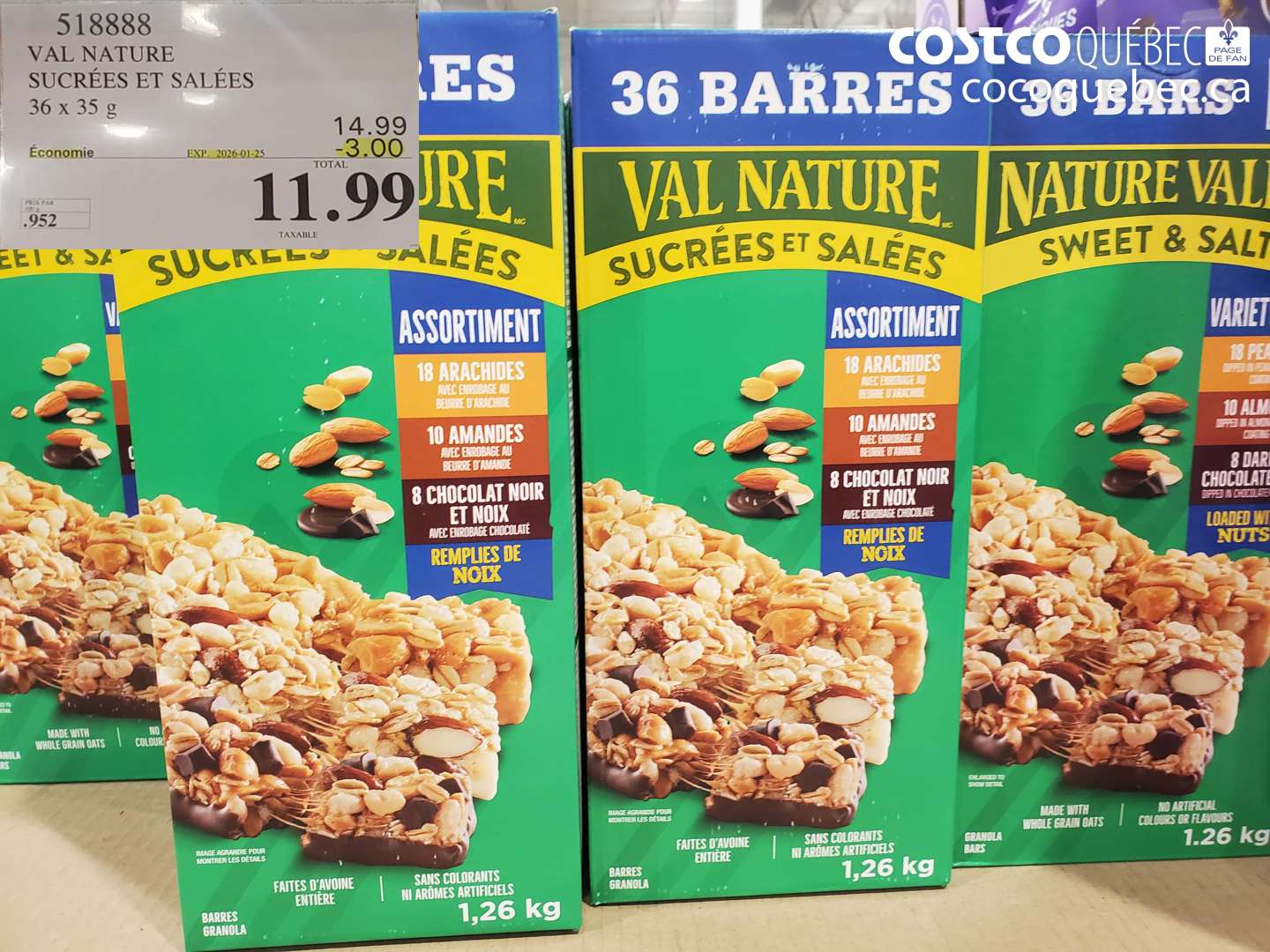 518888 VAL NATURE SUCREES ET SALEES  ($3.00 INSTANT SAVINGS EXPIRES ON 2026-01-25) $11.99