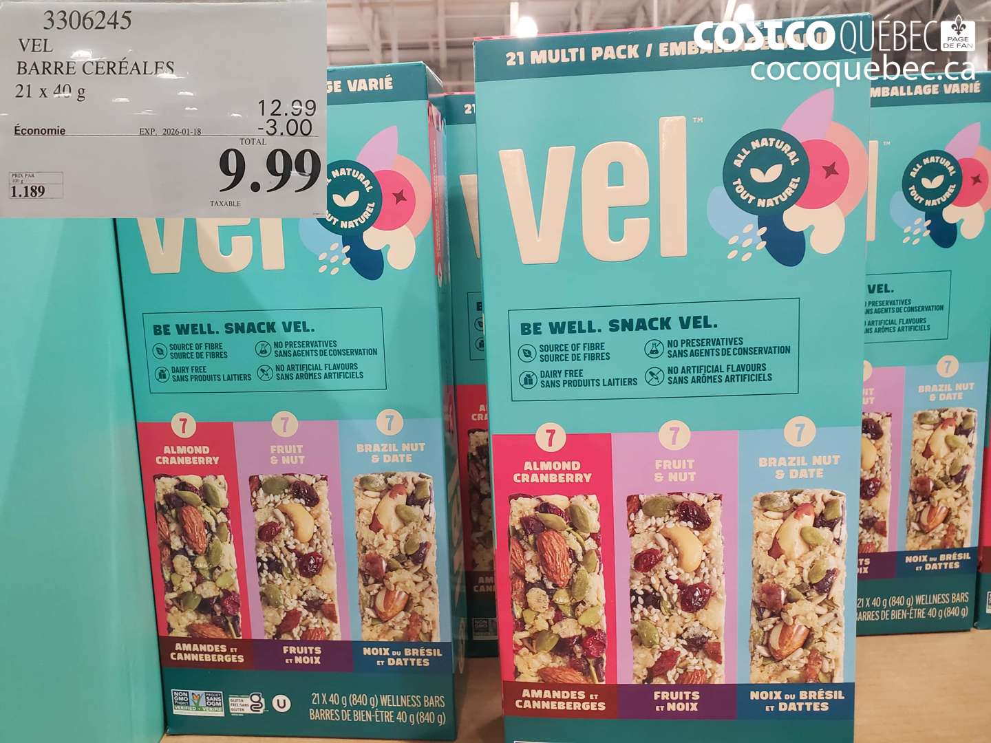 3306245 VEL PACK VARIETE 21x 40G  ($3.00 INSTANT SAVINGS EXPIRES ON 2026-01-18) $12.99