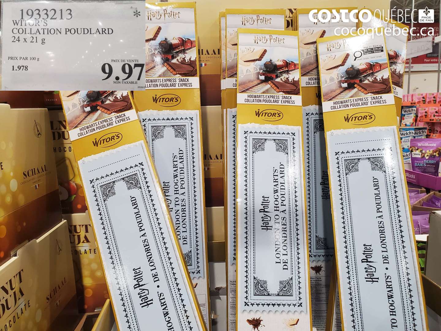1933213 WITOR'S COLLATION POUDLARD 24 x 21 g $9.97
