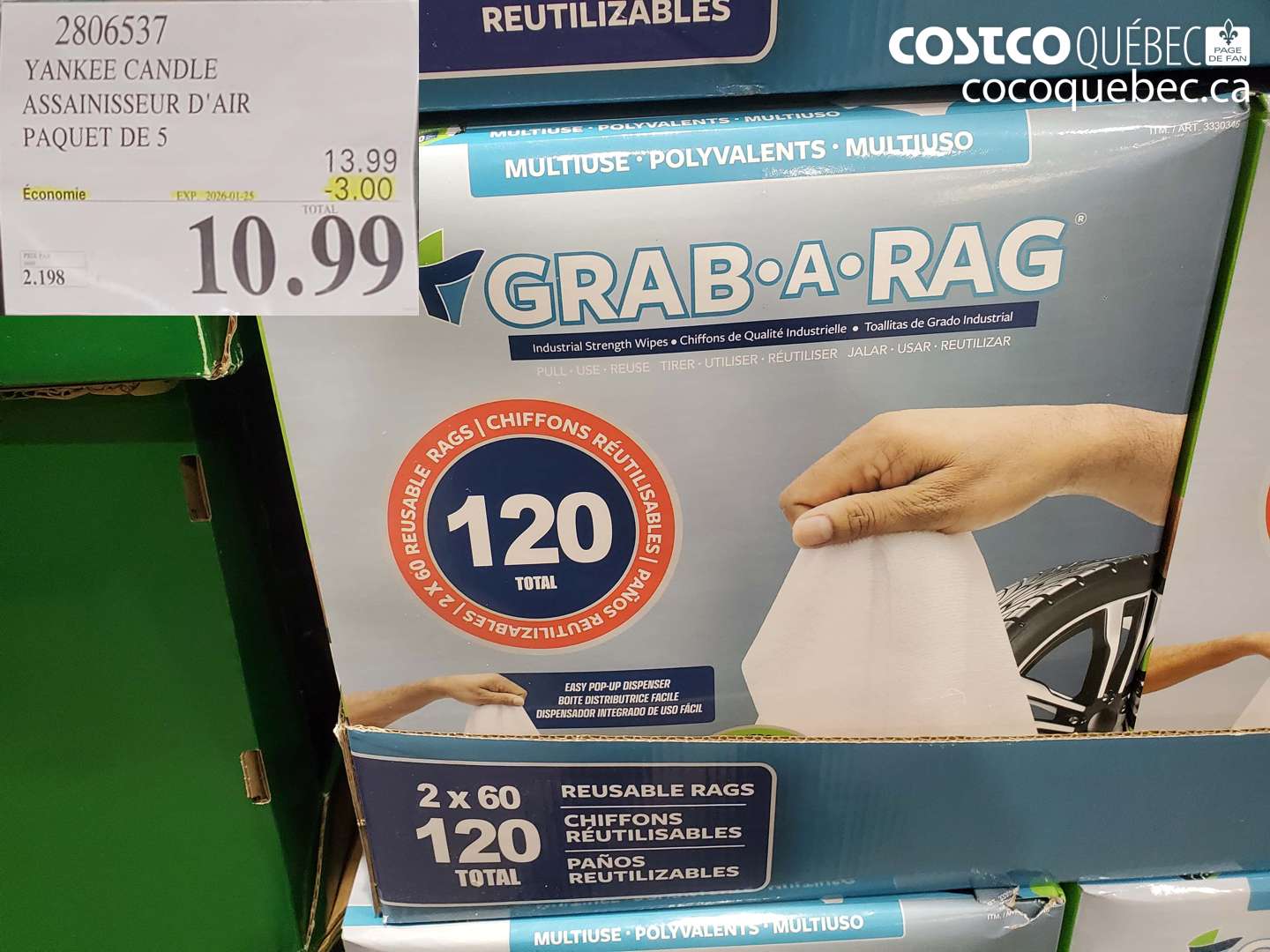 2806537 YANKEE CANDLE ASSAINISSEUR D'AIR PAQUET DE 5 ($3.00 INSTANT SAVINGS EXPIRES ON 2026-01-25) $10.99