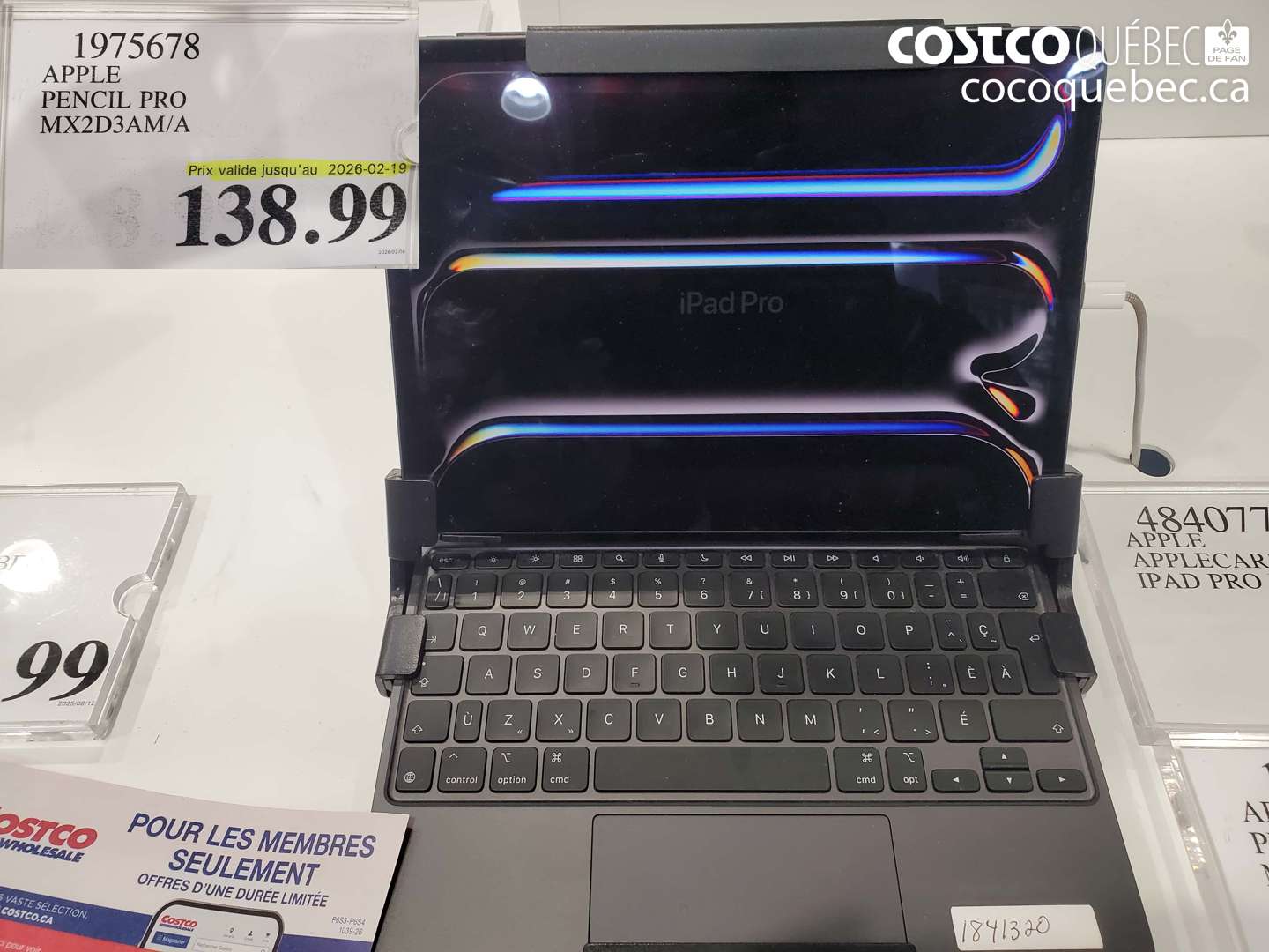 1975678 APPLE PENCIL PRO MX2D3AM/A (EXPIRES ON 2026-02-19) $138.99