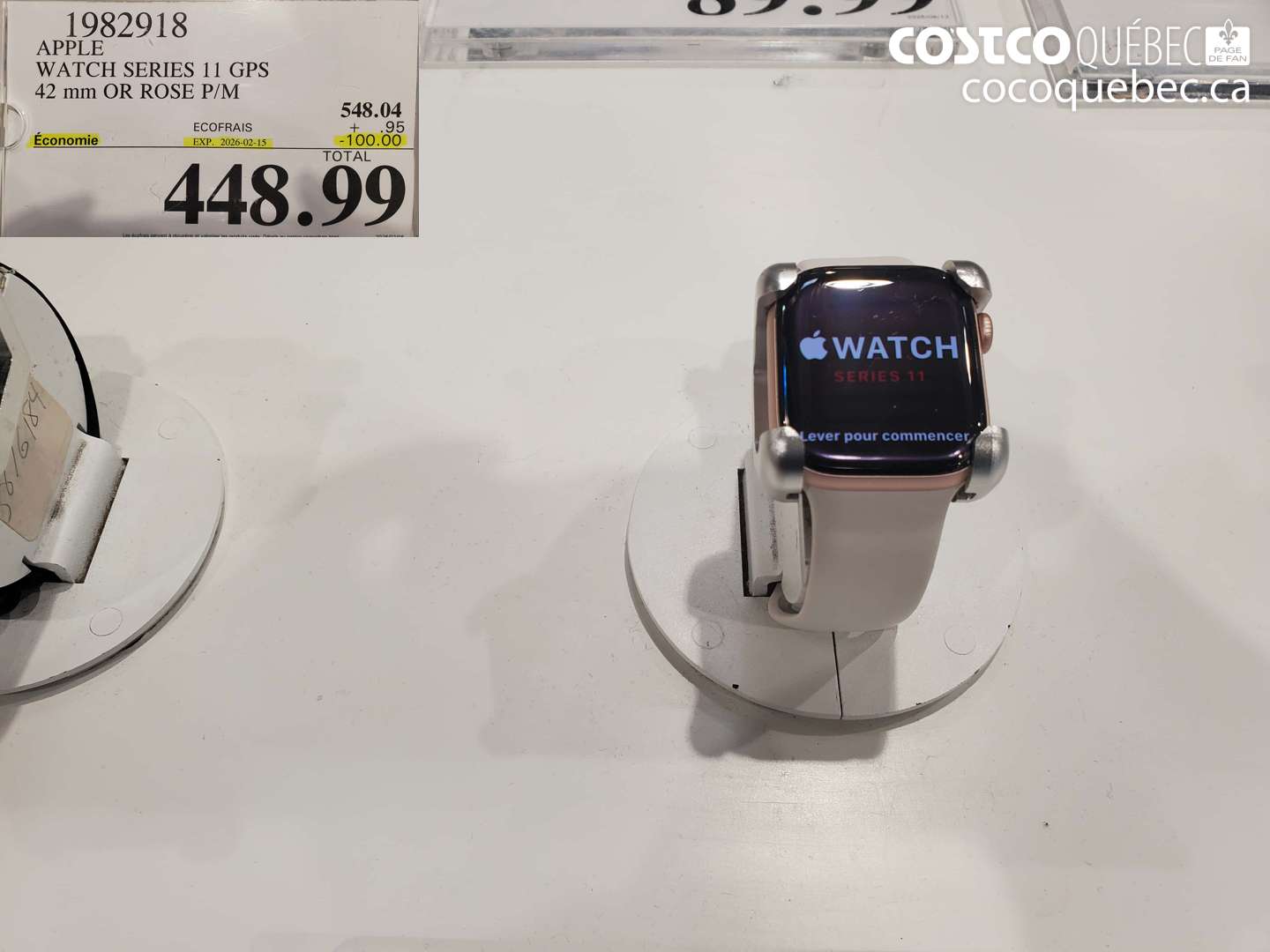 1982918 APPLE WATCH SERIES 11 GPS 42 mm OR ROSE P/M ($100.00 INSTANT SAVINGS EXPIRES ON 2026-02-15) $448.99