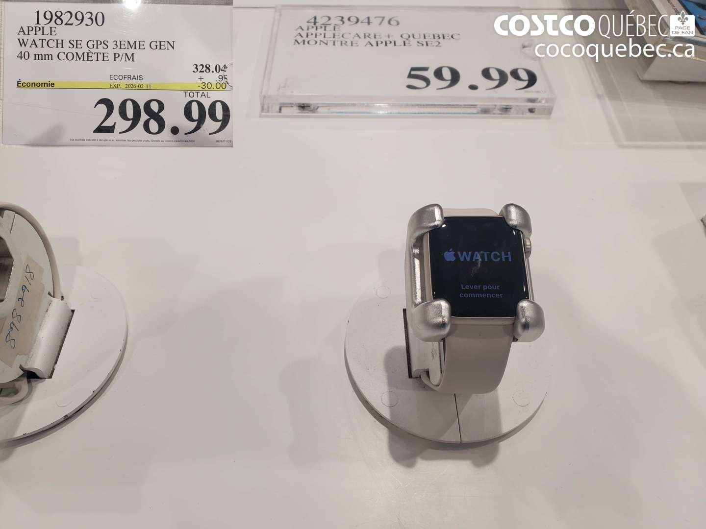 1982930 APPLE WATCH SE GPS 3EME GEN 40 mm COMÈTE P/M ($30.00 INSTANT SAVINGS EXPIRES ON 2026-02-11) $298.99