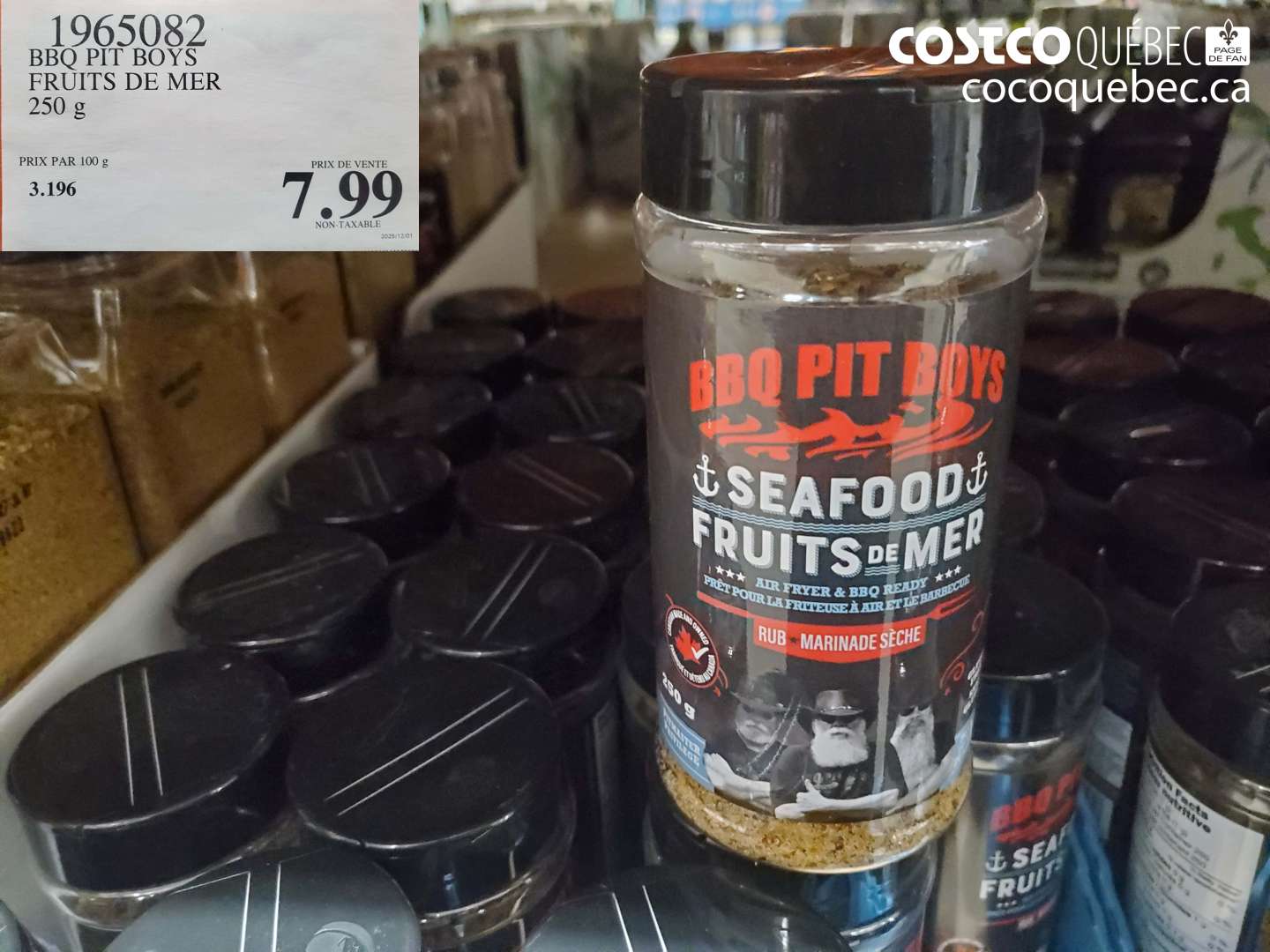 1965082 BBQ PIT BOYS FRUITS DE MER 250 g $7.99