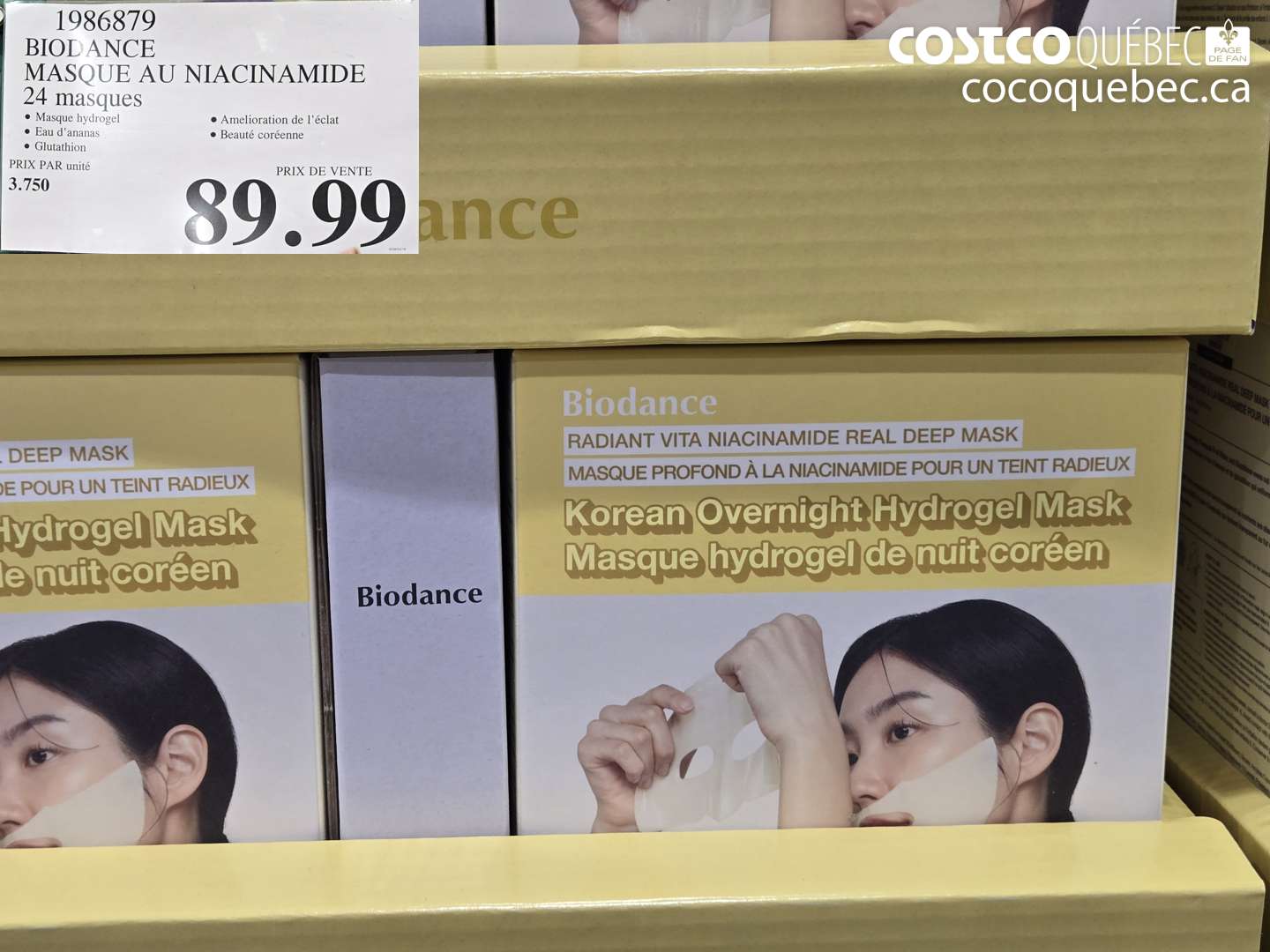 198679 BIODANCE MASQUE AU NIACINAMIDE 24 masques $89.99