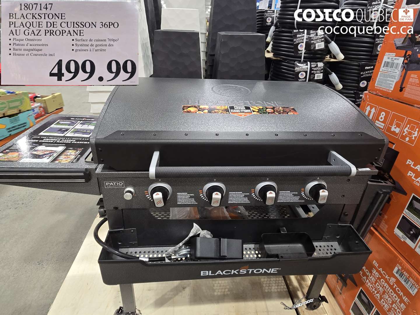 1807147 BLACKSTONE PLAQUE DE CUISSON 36PO AU GAZ PROPANE $499.99