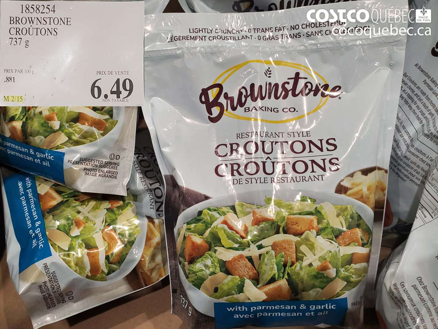 1858254 BROWNSTONE CROUTONS $6.49