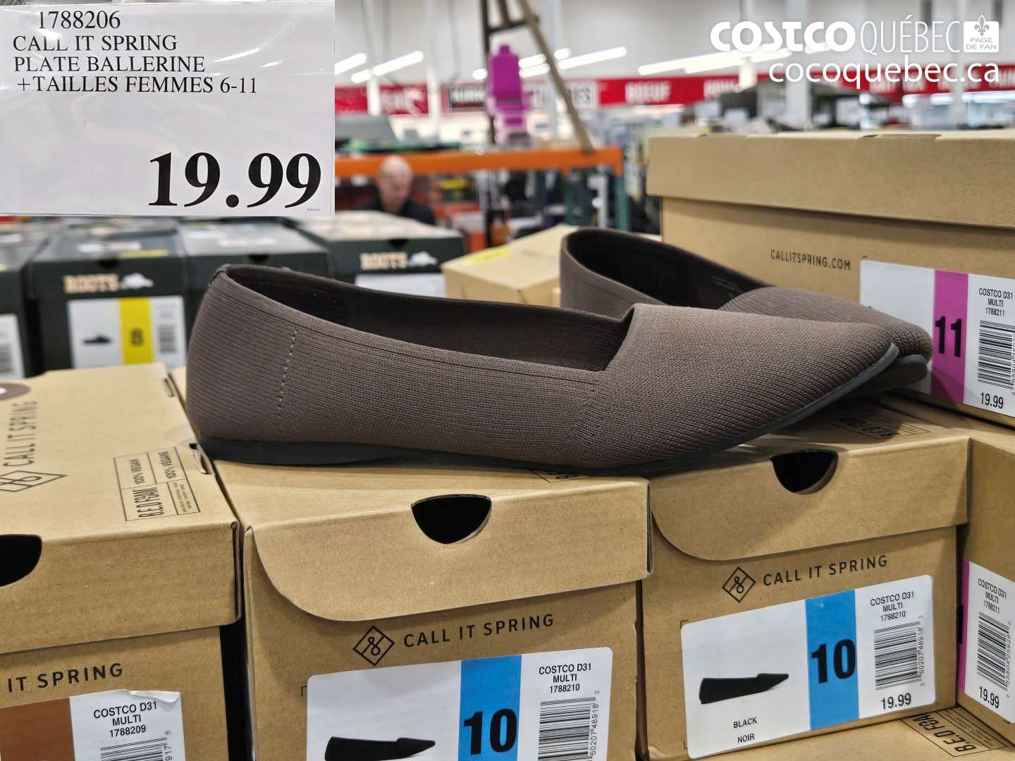 1788206 CALL IT SPRING PLATE BALLERINE + TAILLES FEMMES 6-11 $19.99