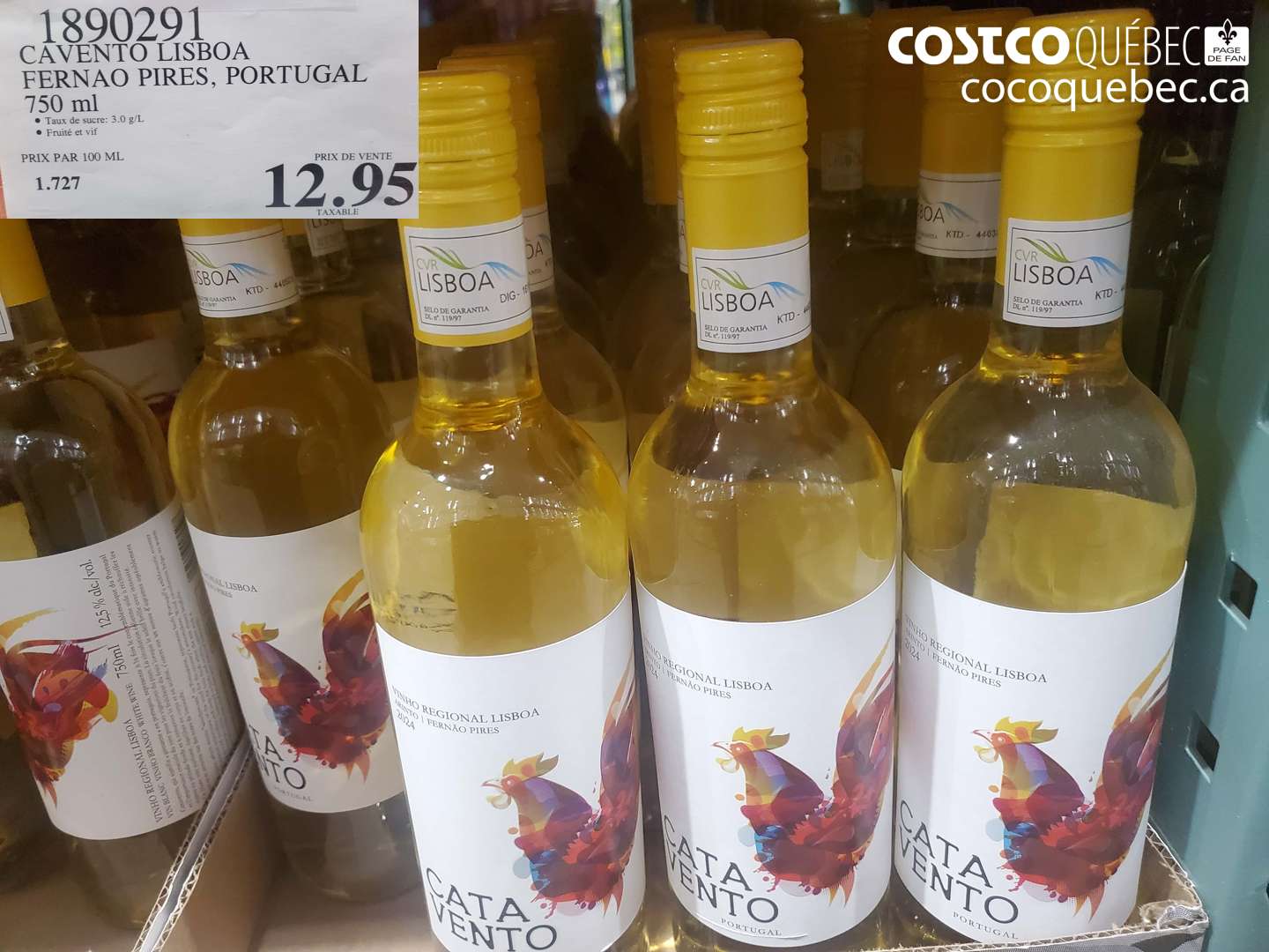 1890291 CAVENTO LISBOA FERNAO PIRES, PORTUGAL 750 ml $12.95