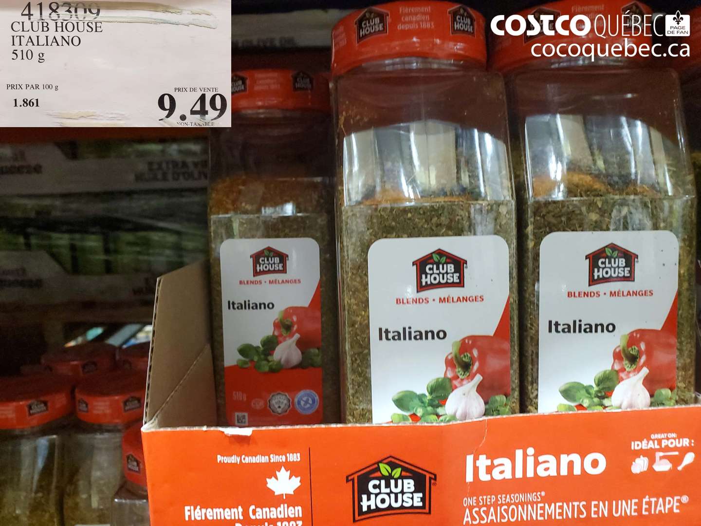 418309 CLUB HOUSE ITALIANO 510 g $9.49