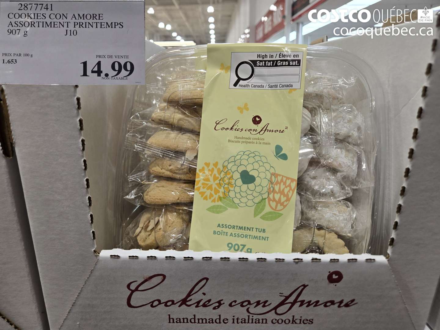 2877741 COOKIES CON AMORE ASSORTIMENT PRINTEMPS $14.99
