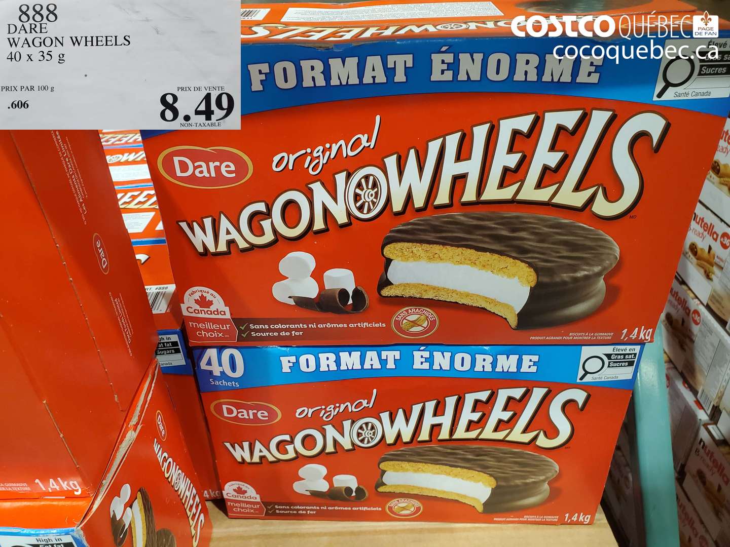 888 DARE WAGON WHEELS 40 x 35 g $8.49