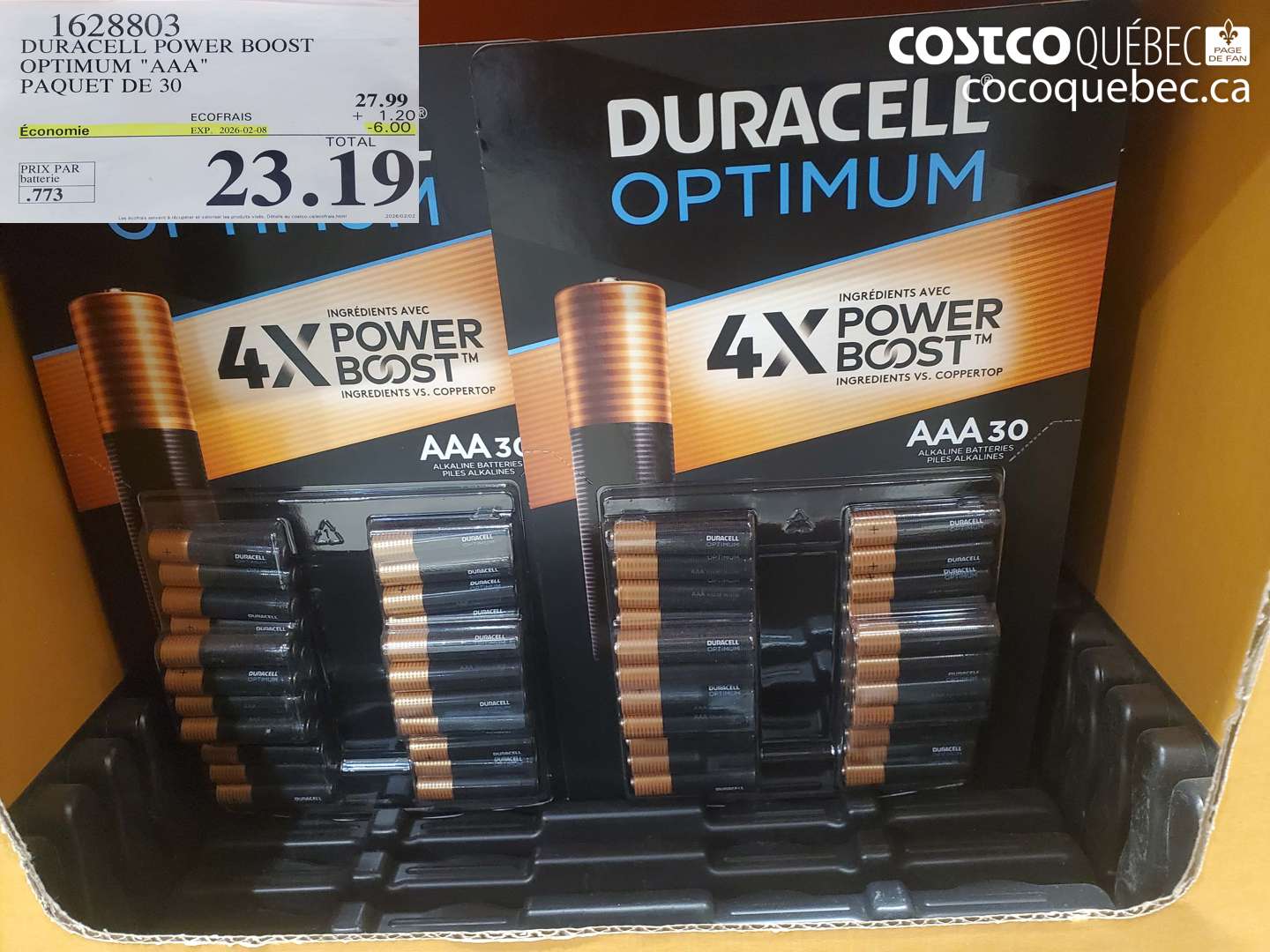 1628803 DURACELL POWER BOOST OPTIMUM 