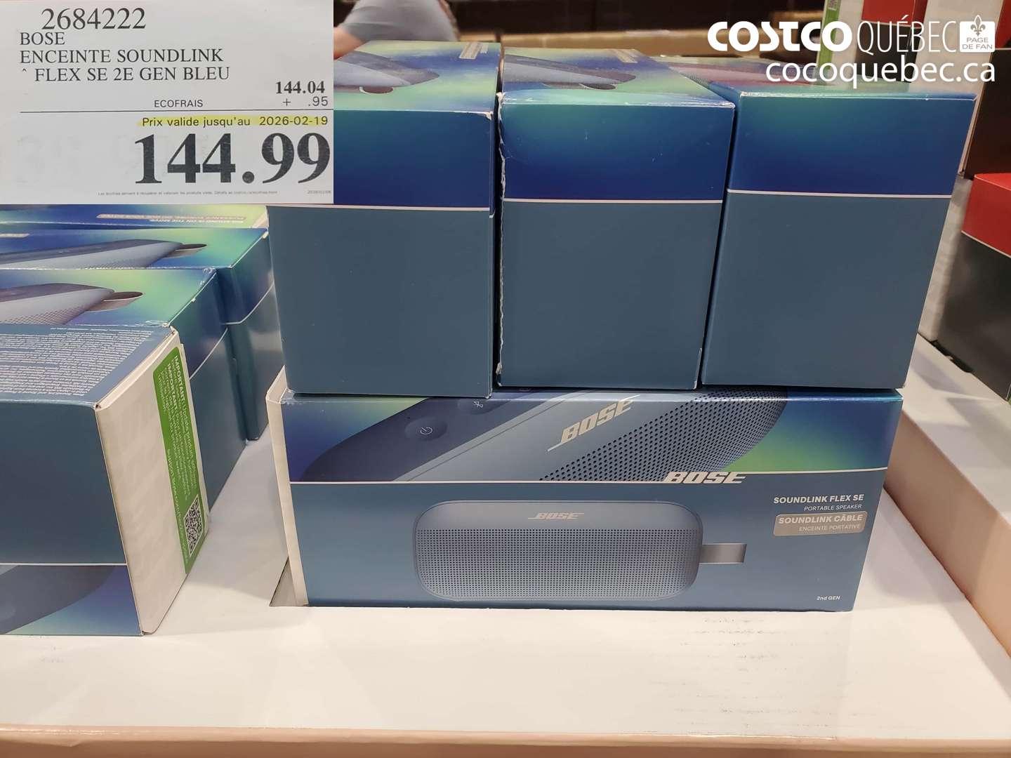 2684222 ENCEINTE SOUNDLINK FLEX SE 2E GEN BLEU (EXPIRES ON 2026-02-19) $144.99