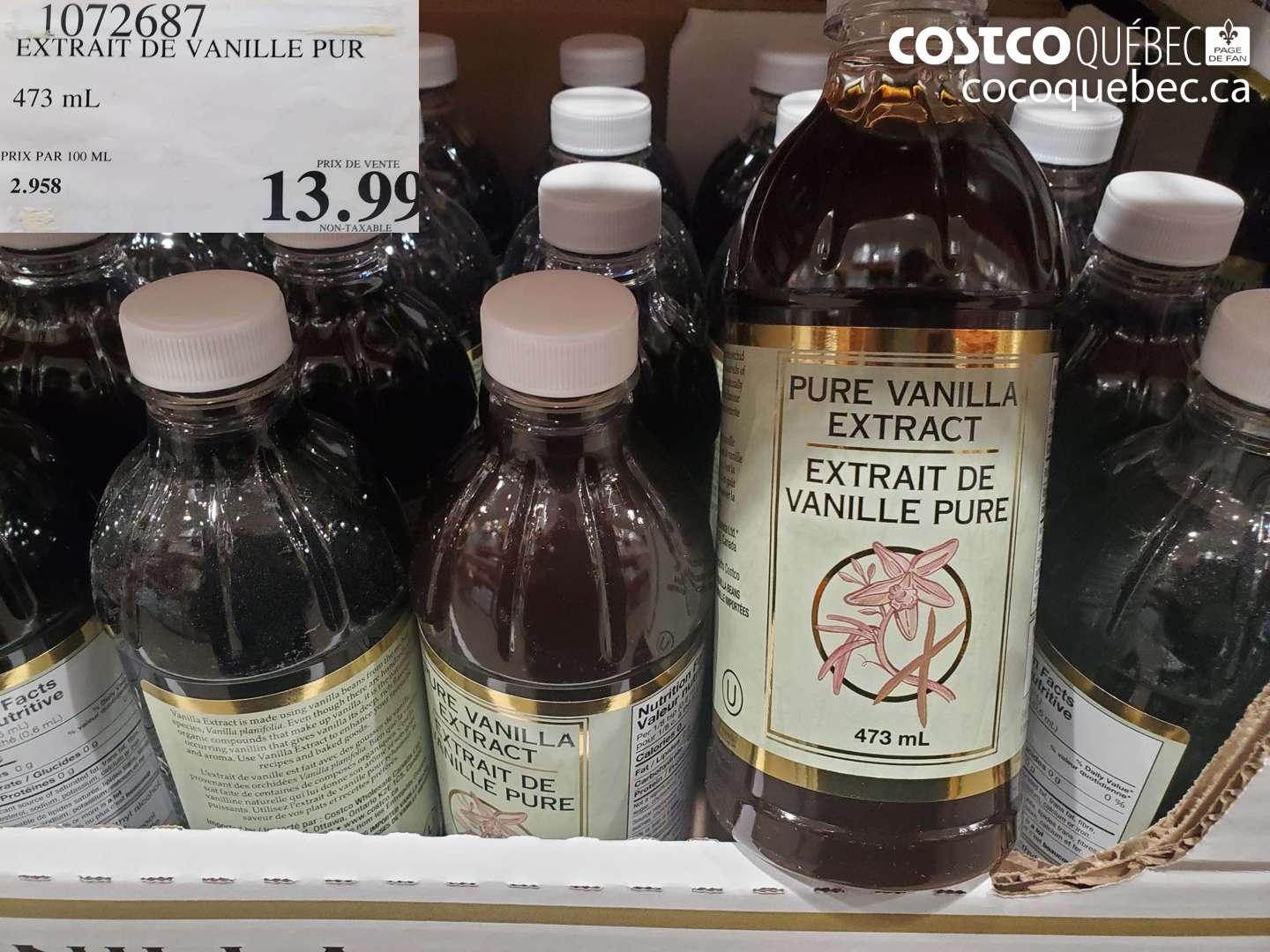 1072687 EXTRAIT DE VANILLE PUR 473 mL $13.99