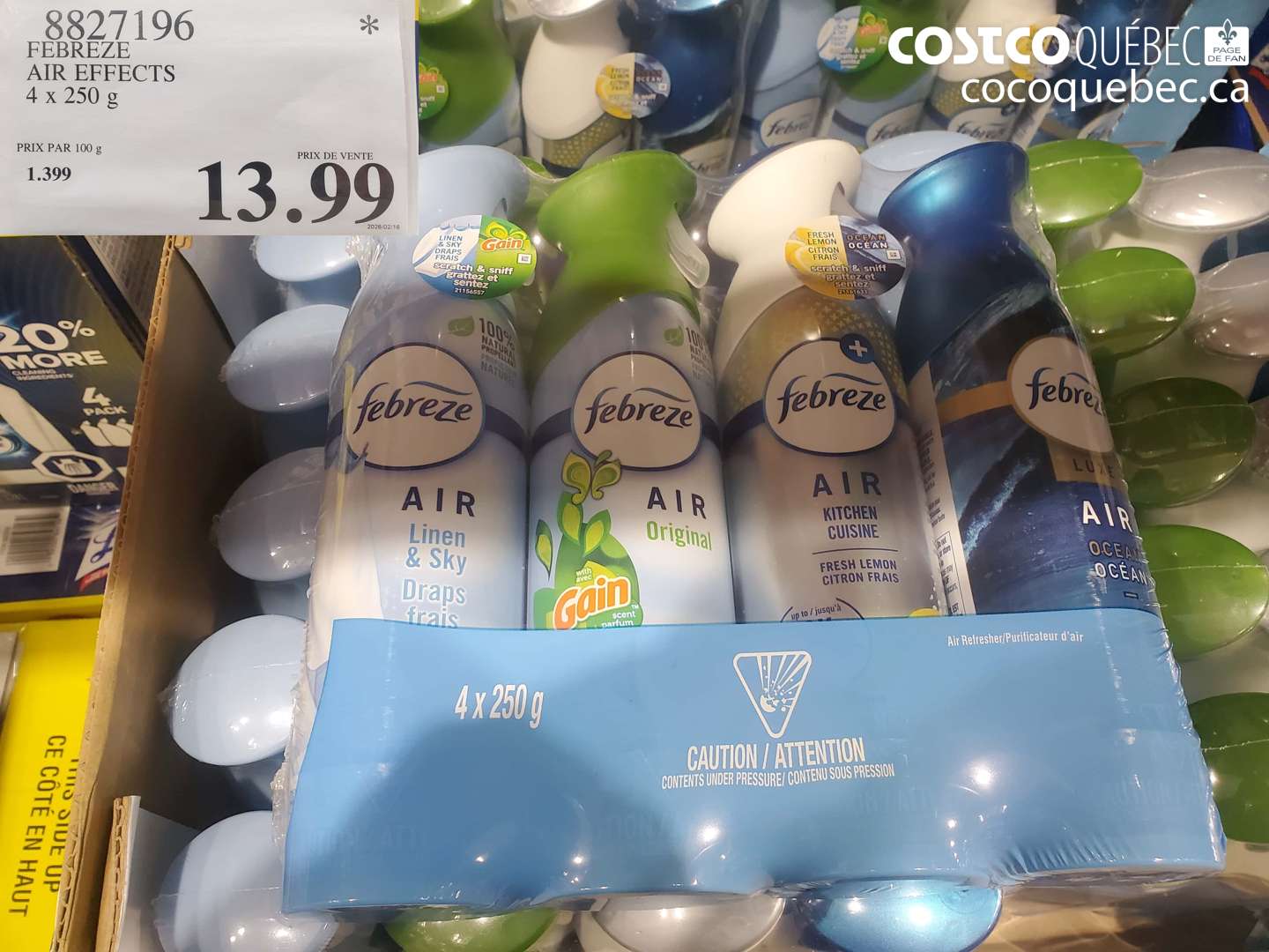 8827196 FEBREZE AIR EFFECTS 4 X 250 G $13.99