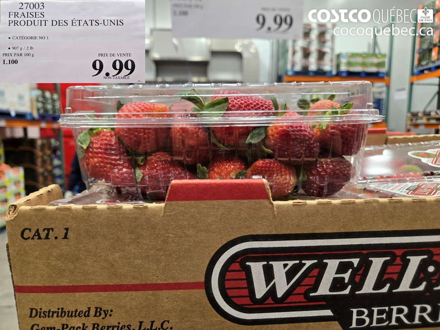 27003 FRAISES PRODUIT DES ÉTATS-UNIS $9.99