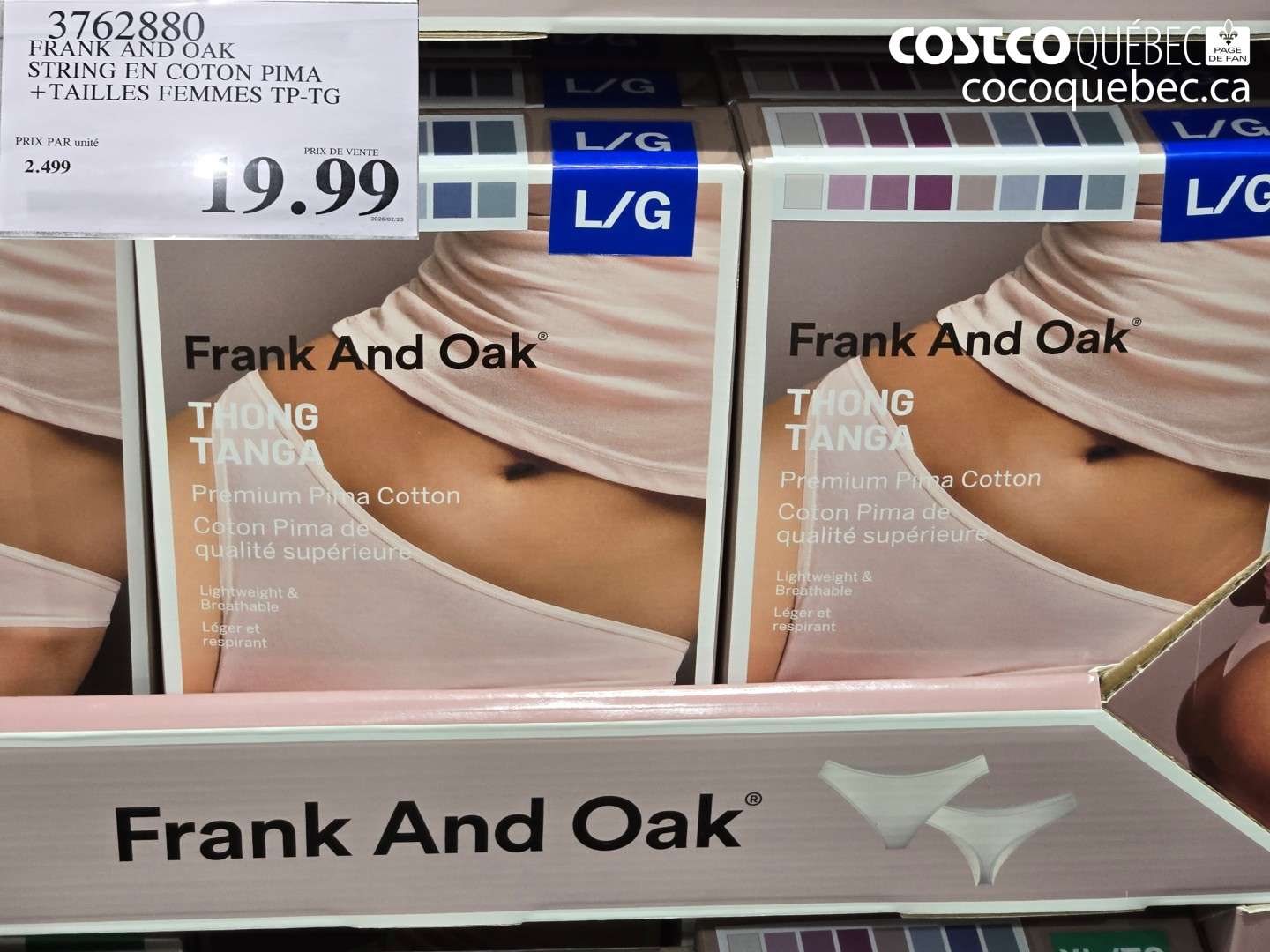 3762880 FRANK AND OAK STRING EN COTON PIMA + TAILLES FEMMES TP-TG $19.99