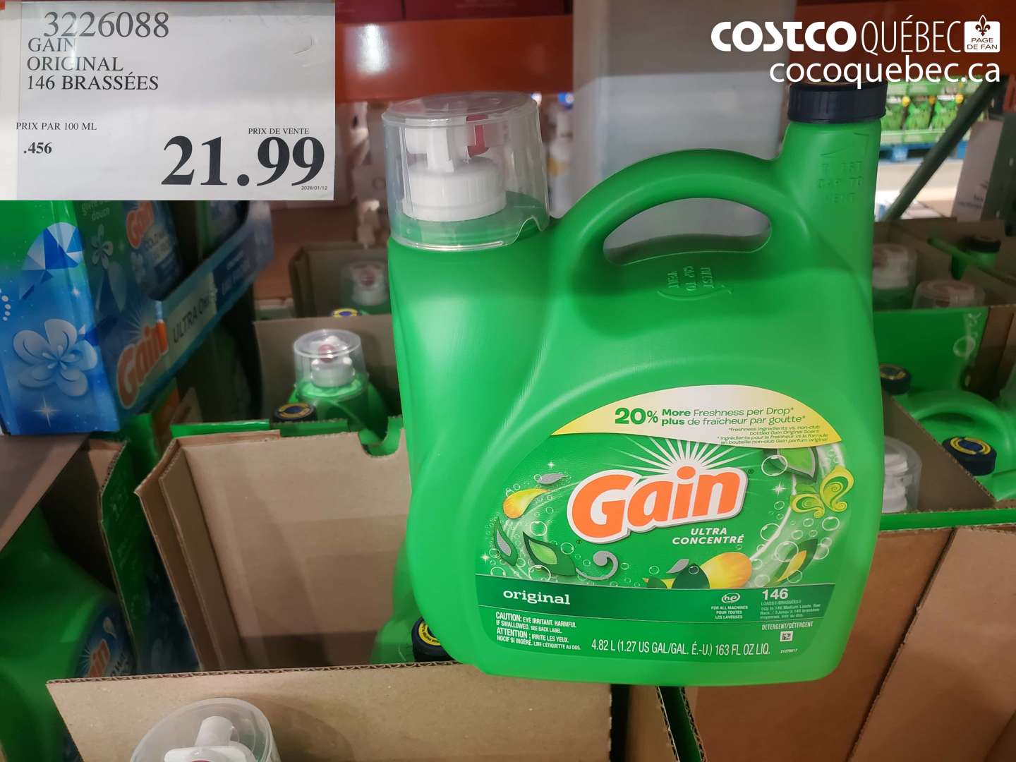 3226088 GAIN ORIGINAL 146 BRASSÉES $21.99