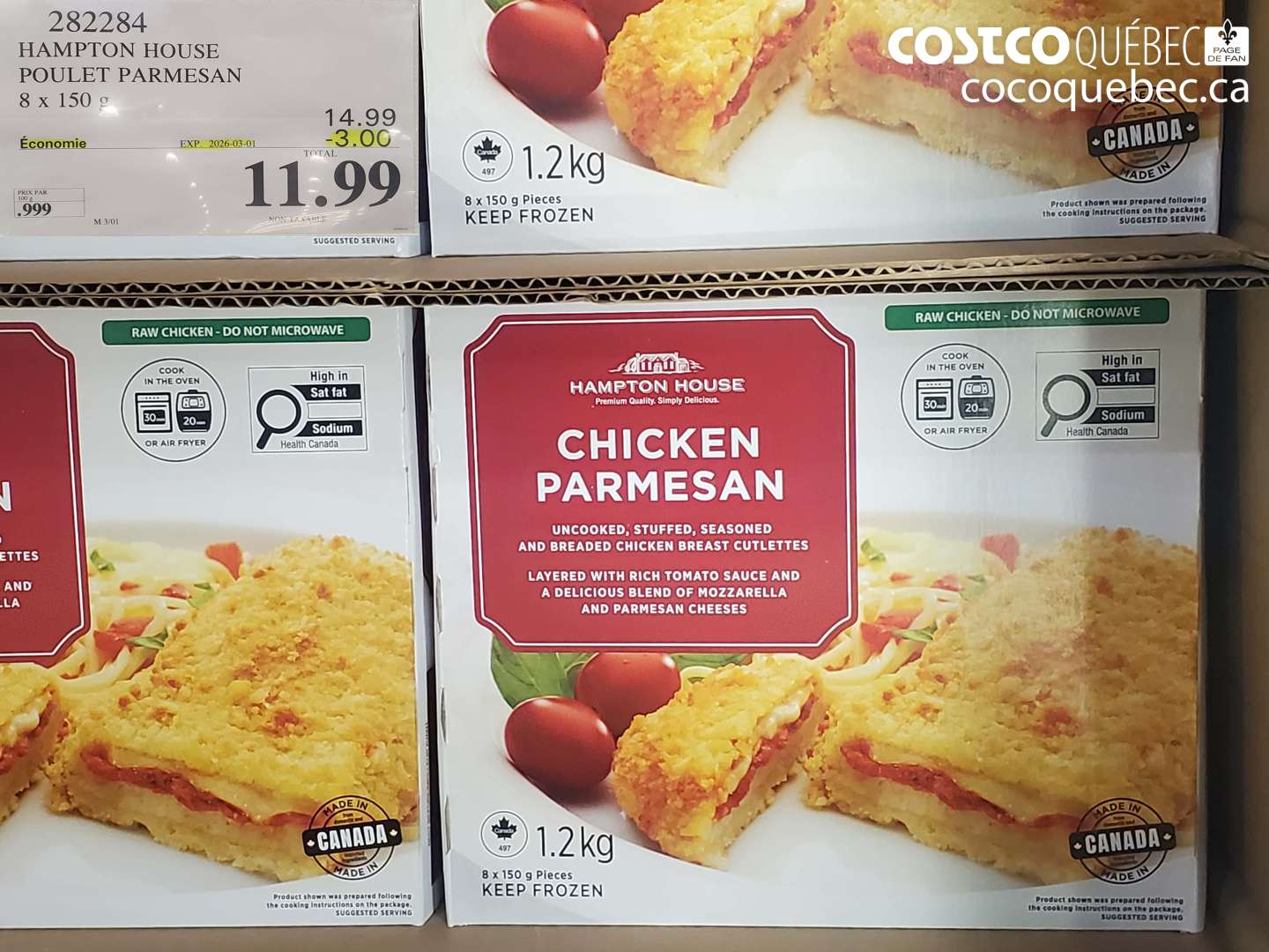 282284 HAMPTON HOUSE POULET PARMESAN ($3.00 INSTANT SAVINGS EXPIRES ON 2026-03-01) $11.99