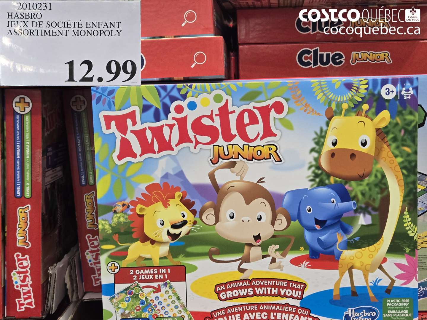 2010231 HASBRO JEUX DE SOCIÉTÉ ENFANT ASSORTIMENT MONOPOLY $12.99