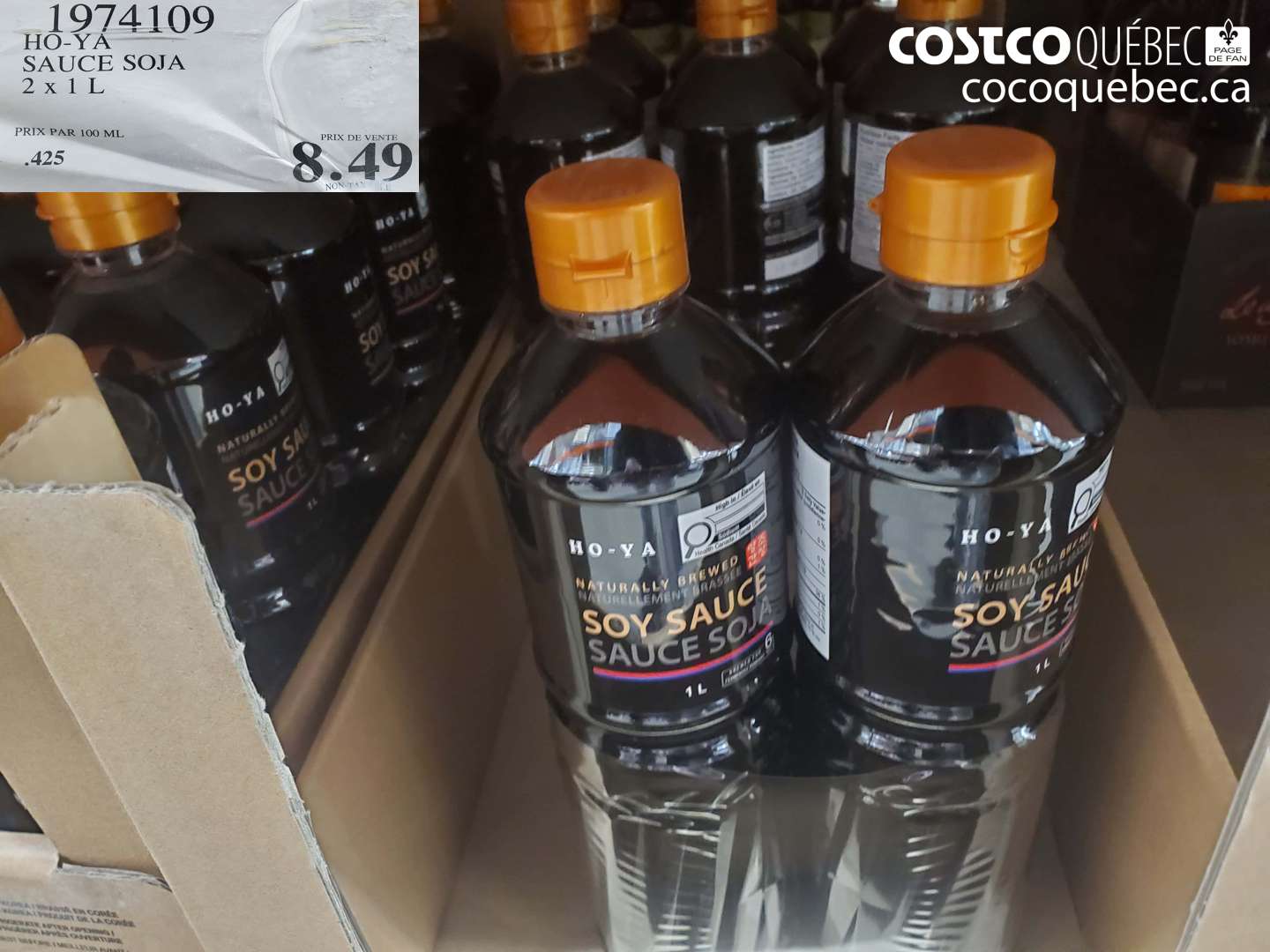 1974109 HO-YA SAUCE SOJA 2 x 1 L $8.49