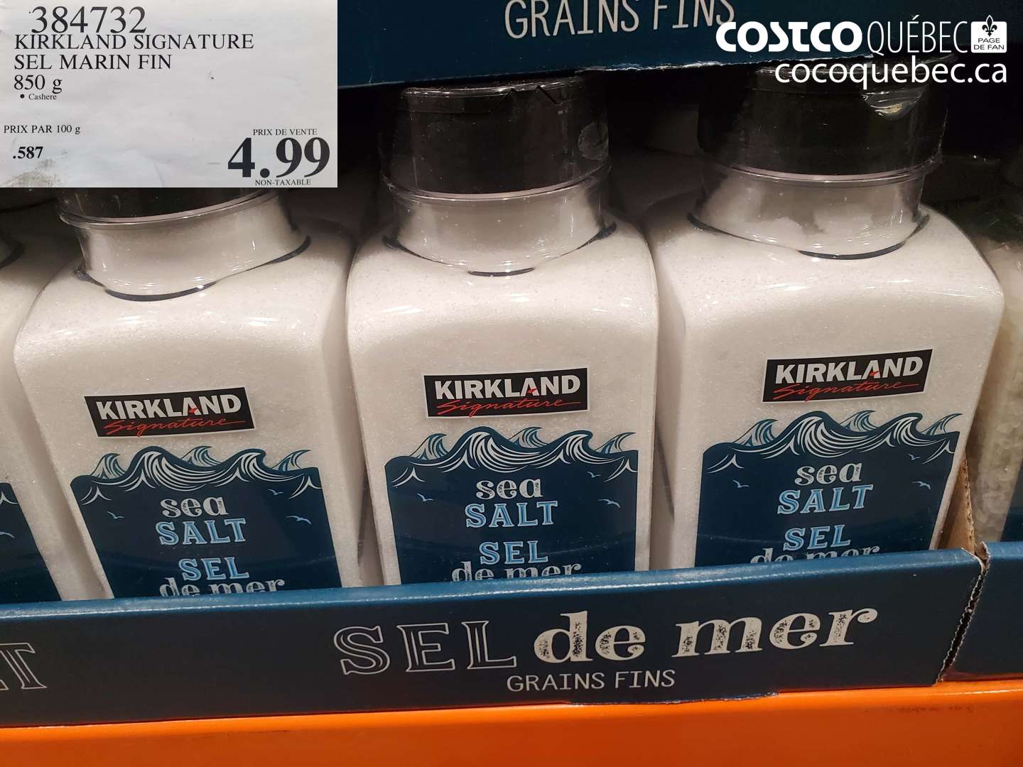 384732 KIRKLAND SIGNATURE SEL MARIN FIN 850 g $4.99