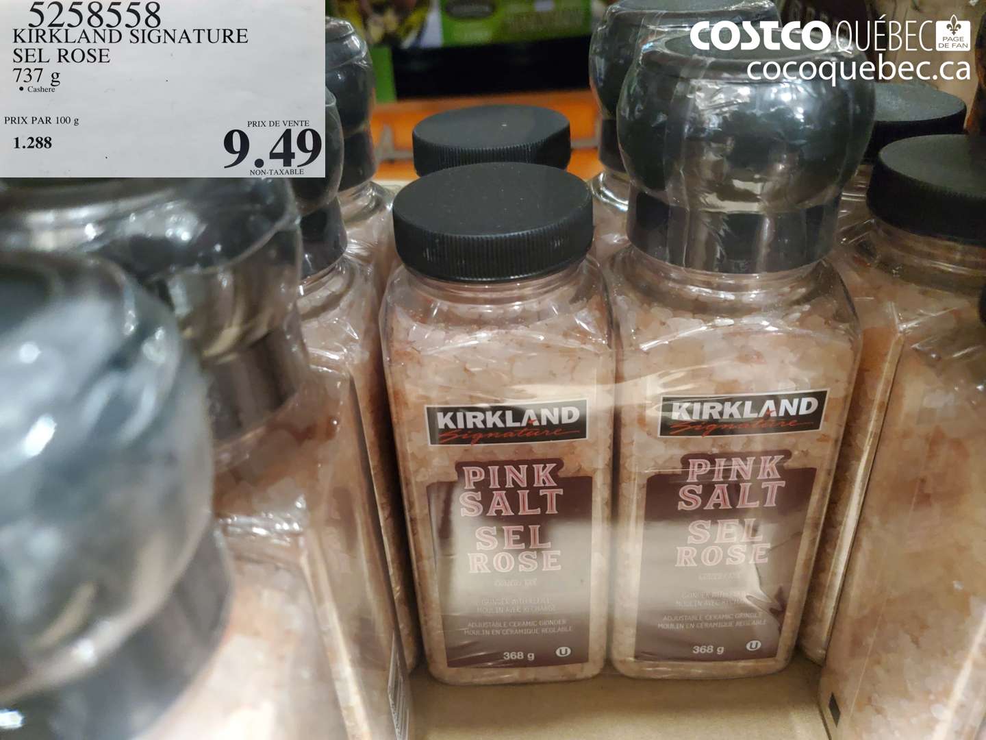 5258558 KIRKLAND SIGNATURE SEL ROSE 737 g $9.49