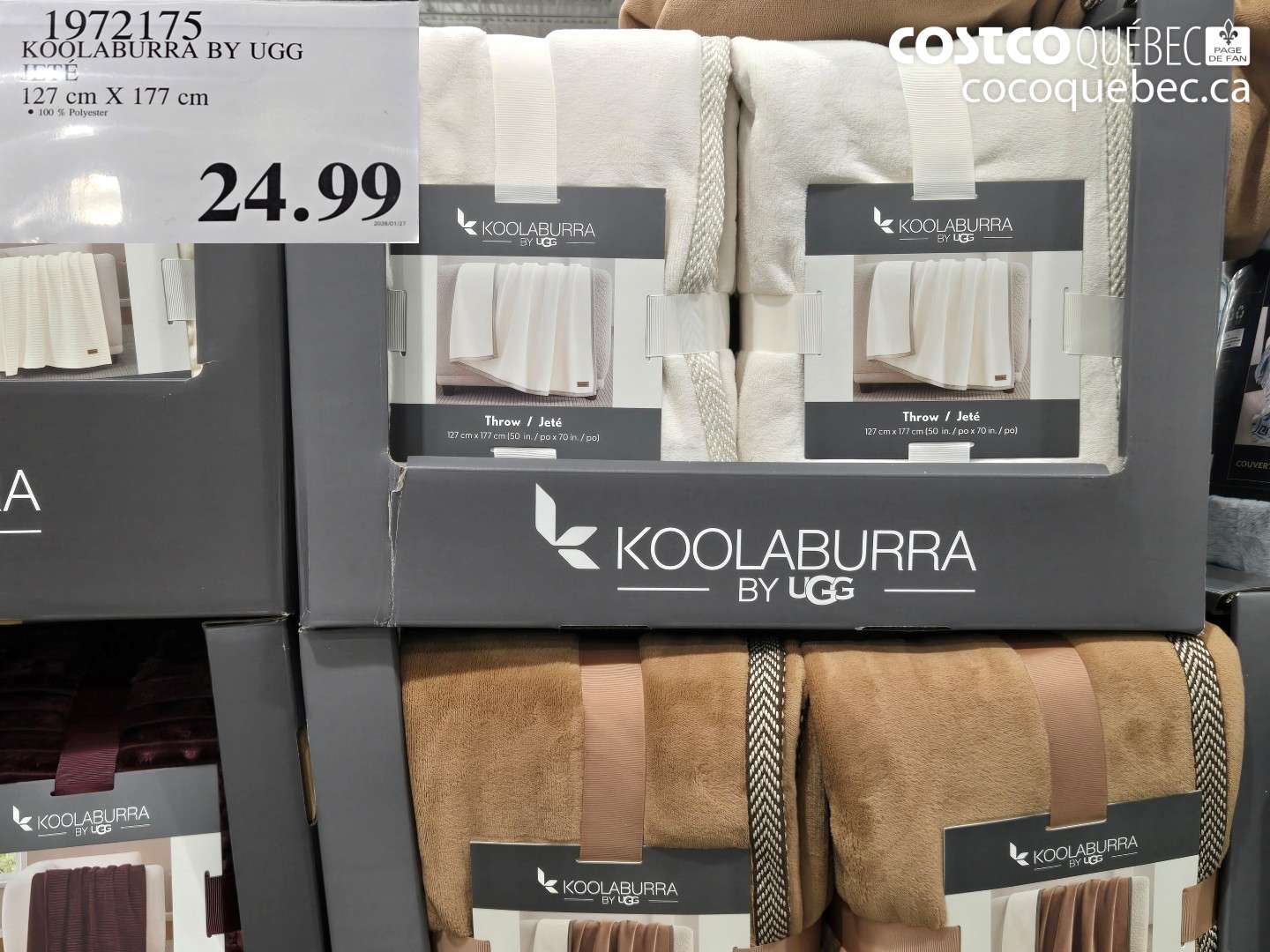 1972175 KOOLABURRA BY UGG JETÉ 127 cm X 177 cm 100% Polyester $24.99