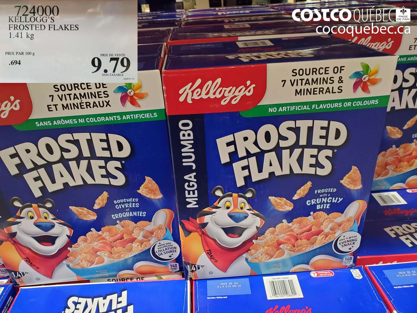 724000 Kellogg's Frosted Flakes 1.41 kg $9.79