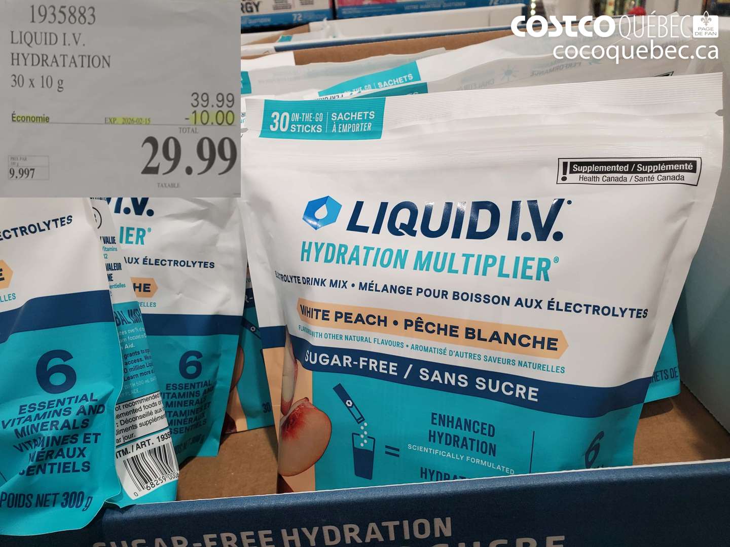 1935883 LIQUID I.V. HYDRATATION ($10.00 INSTANT SAVINGS EXPIRES ON 2026-02-15) $29.99