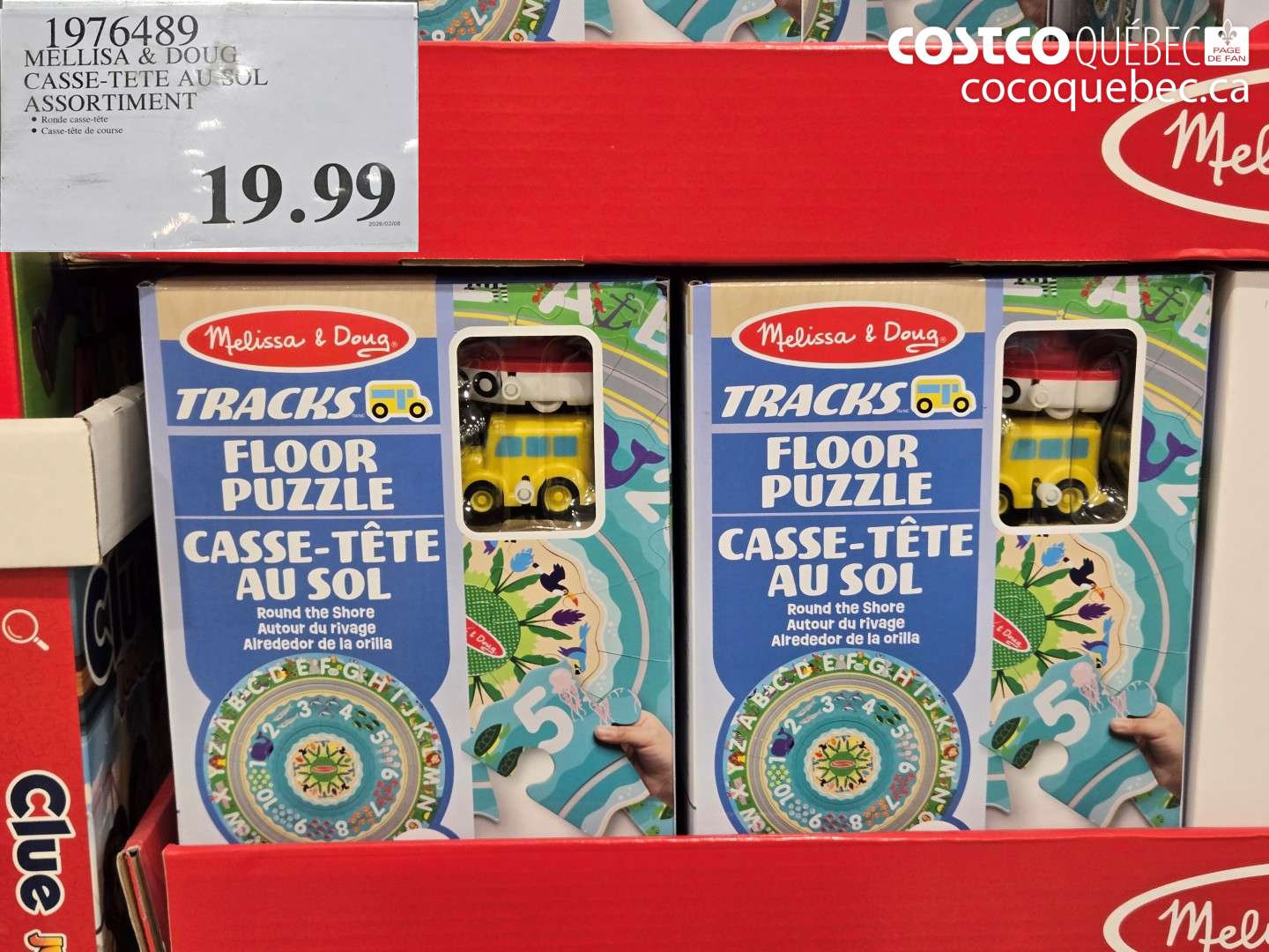 1976489 MELLISA & DOUG CASSE-TETE AU SOL ASSORTIMENT $19.99