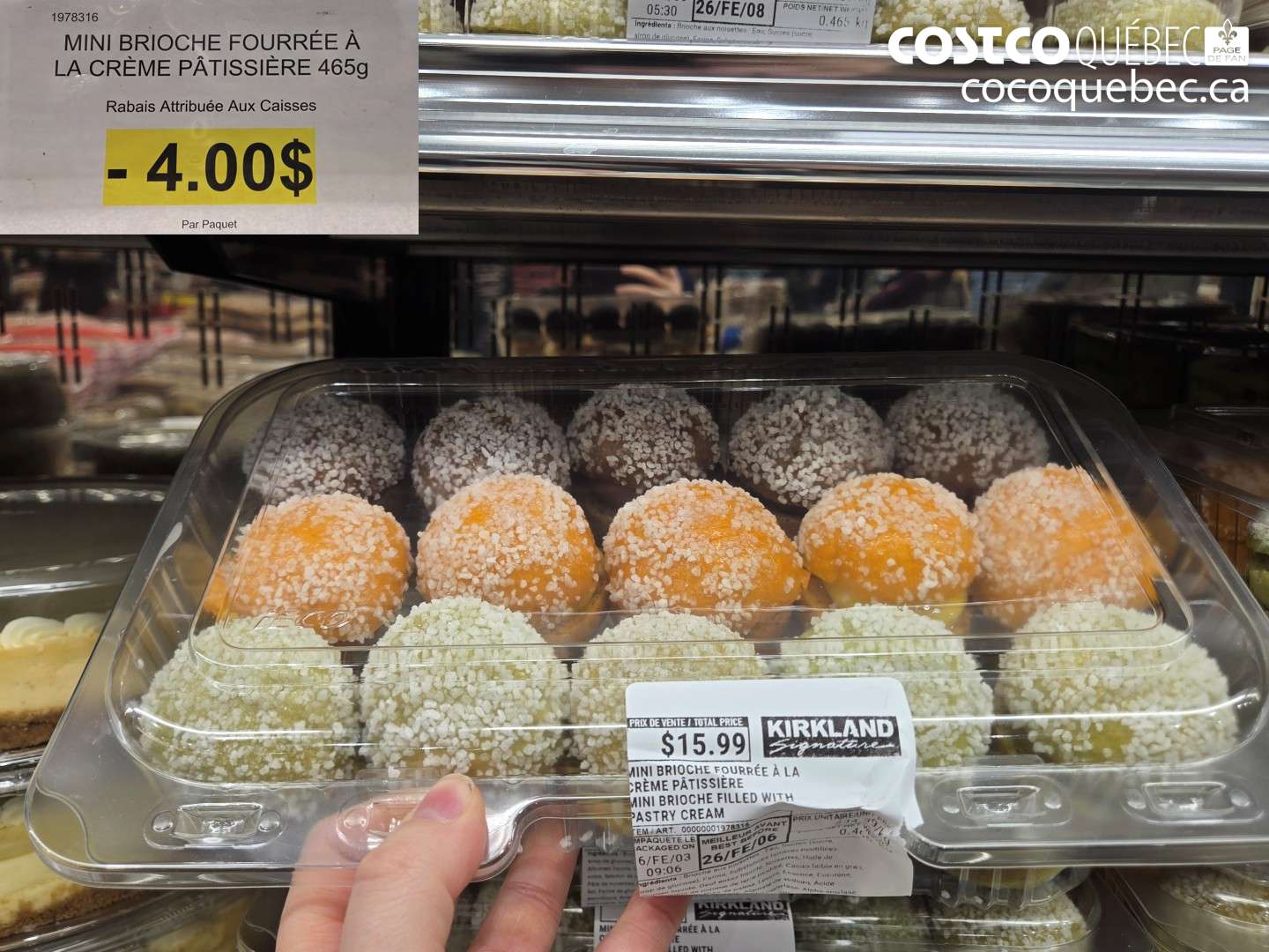 1978316 MINI BRIOCHE FOURRÉE À LA CRÈME PÂTISSIÈRE 465g ($4.00 INSTANT SAVINGS)