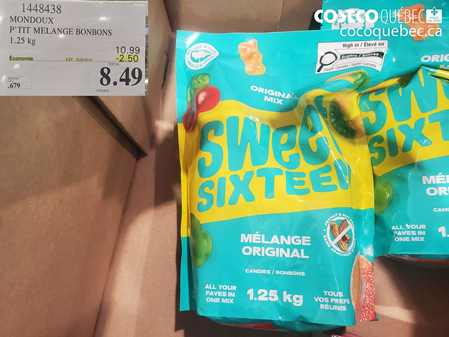 1448438 MONDOUX P'TIT MELANGE BONBONS ($2.50 INSTANT SAVINGS EXPIRES ON 2026-03-01) $8.49