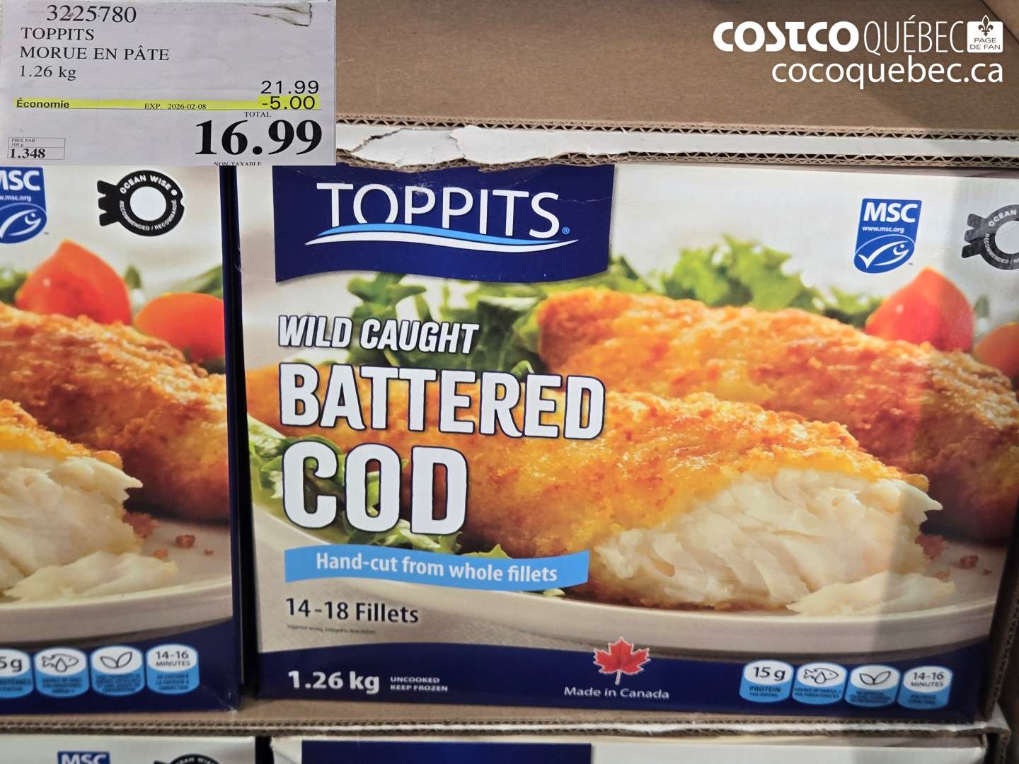 3225780 MORUE EN PÂTE ($5.00 INSTANT SAVINGS EXPIRES ON 2026-02-08) $16.99