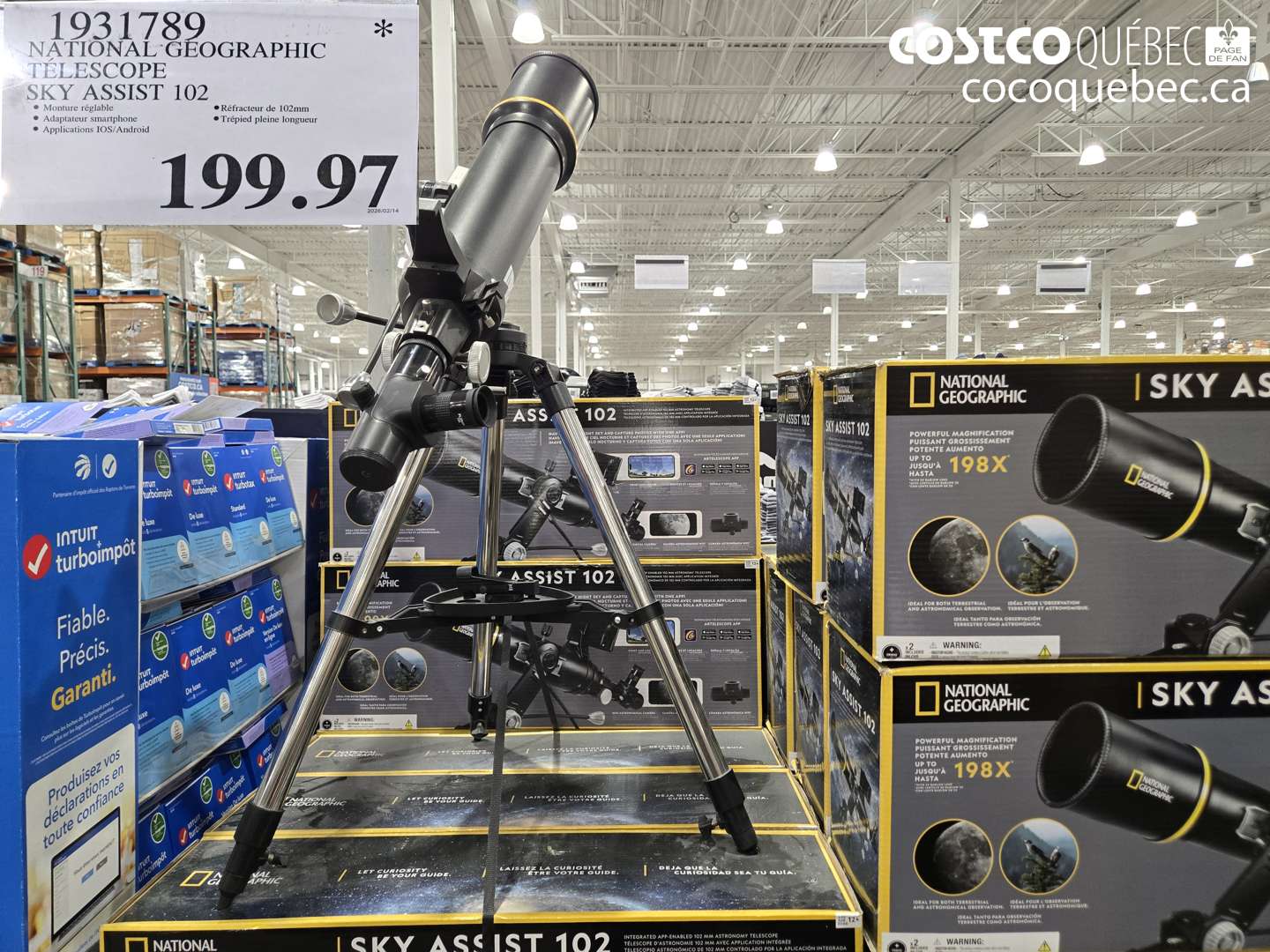 1931789 NATIONAL GEOGRAPHIC TELESCOPE SKY ASSIST 102 $199.97