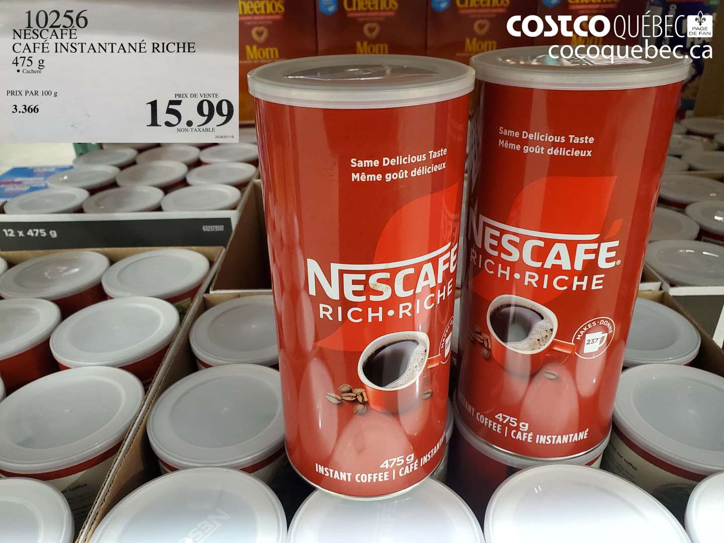 10256 NESCAFÉ Café Instantané Riche 475 g $15.99