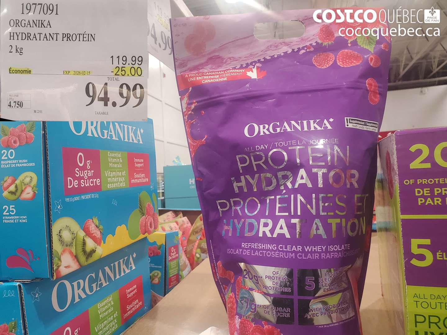 1977091 Organika Hydratant Protéin ($25.00 INSTANT SAVINGS EXPIRES ON 2026-02-15) $94.99