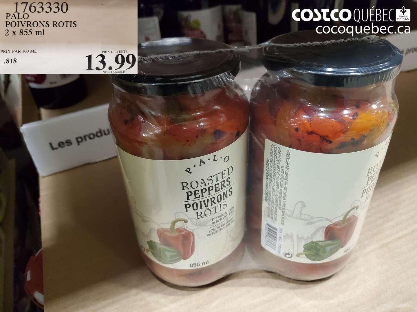 1763330 PALO POIVRONS ROTIS 2 x 855 ml $13.99