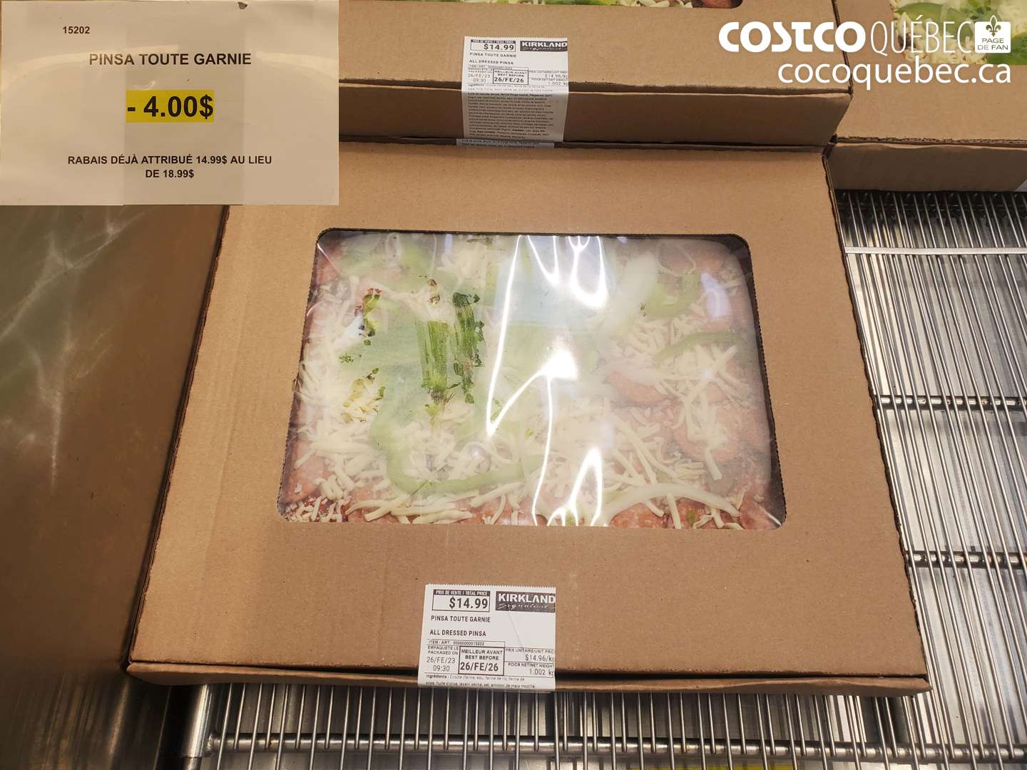 15202 PINSA TOUTE GARNIE ($4.00 INSTANT SAVINGS) $14.99