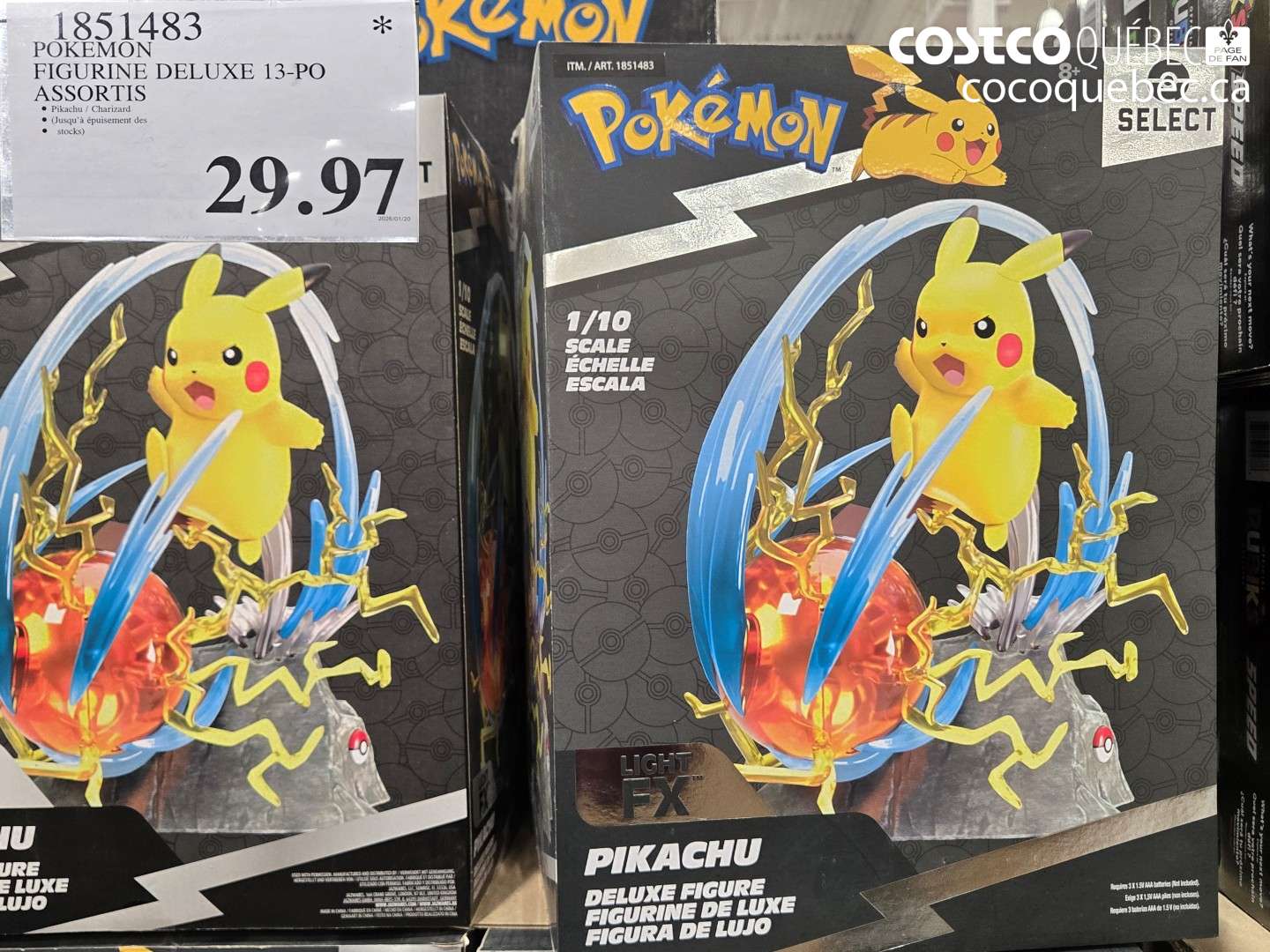 1851483 POKEMON FIGURINE DELUXE 13-PO ASSORTIS $29.97