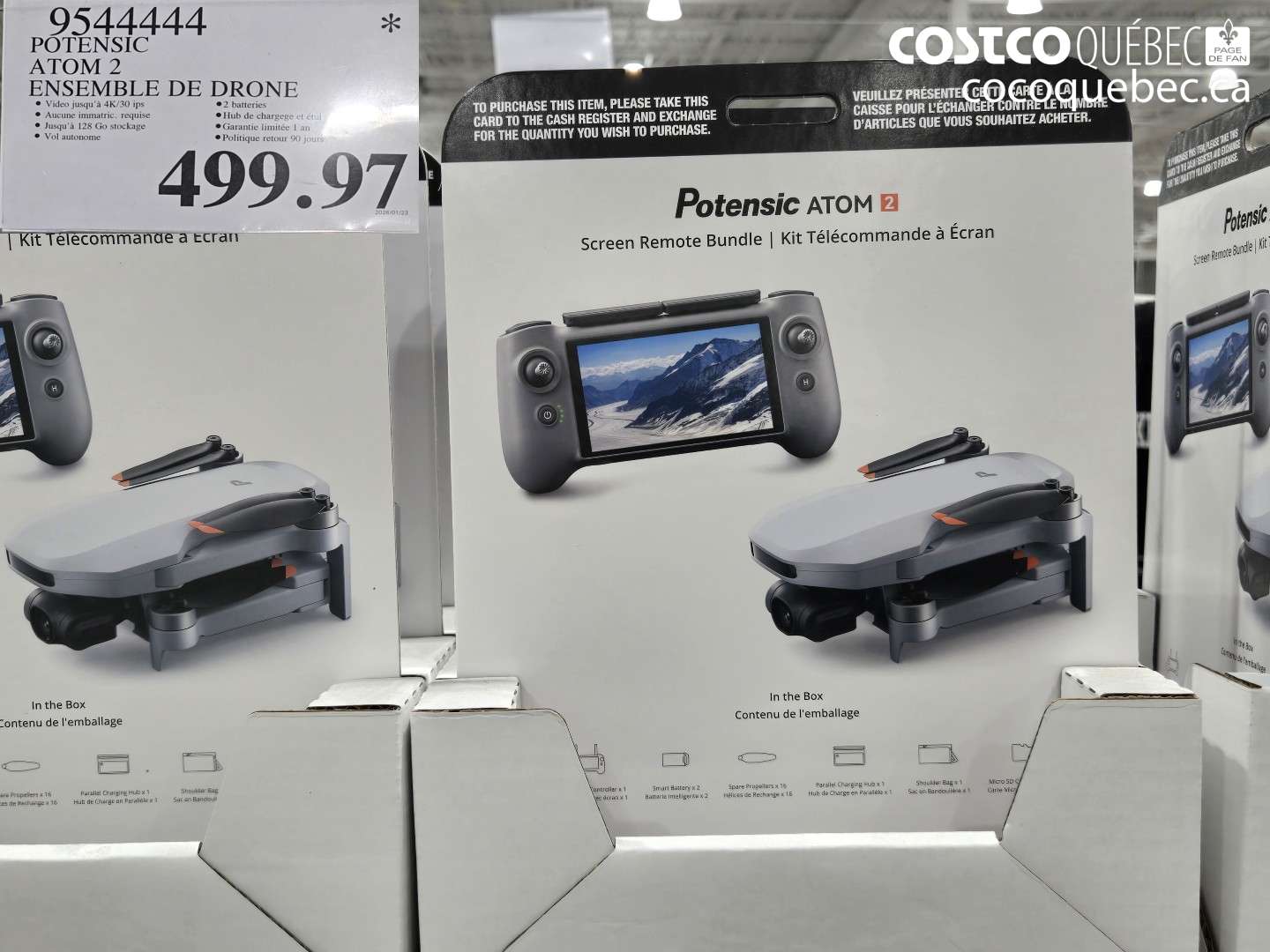 9544444 POTENSIC ATOM 2 ENSEMBLE DE DRONE $499.97